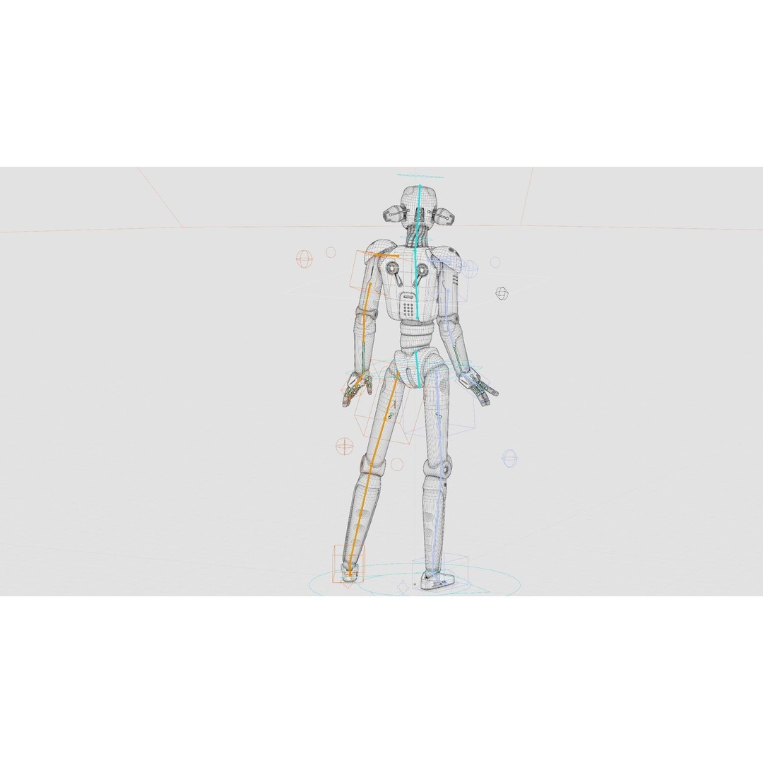 ANDROID JUNO FEMALE B 3D Model – Rigged Sci-Fi Character for Unity & Unreal - View 42