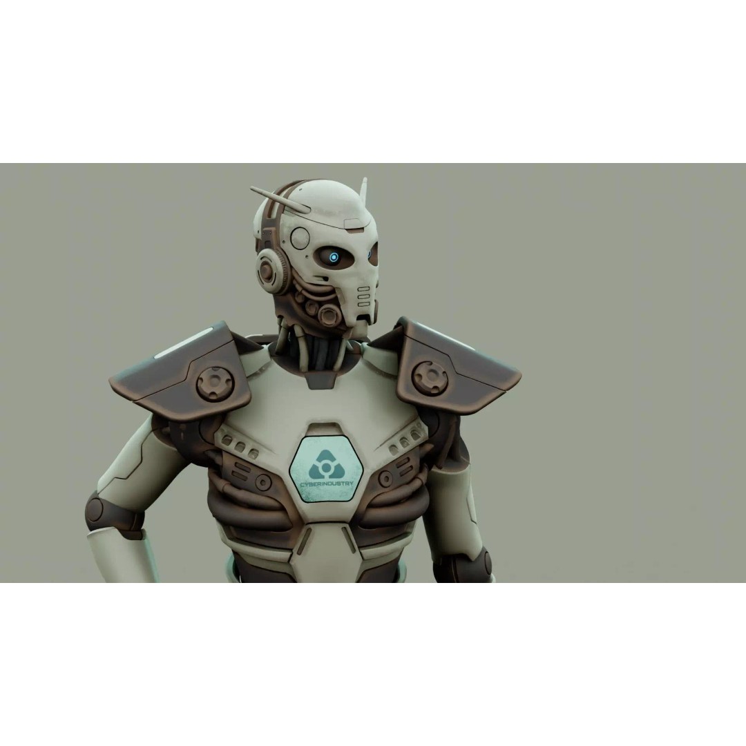 CYBORGTOPIA B-32 3D Model – Rigged Sci-Fi Character for Unreal Engine & Unity - View 23