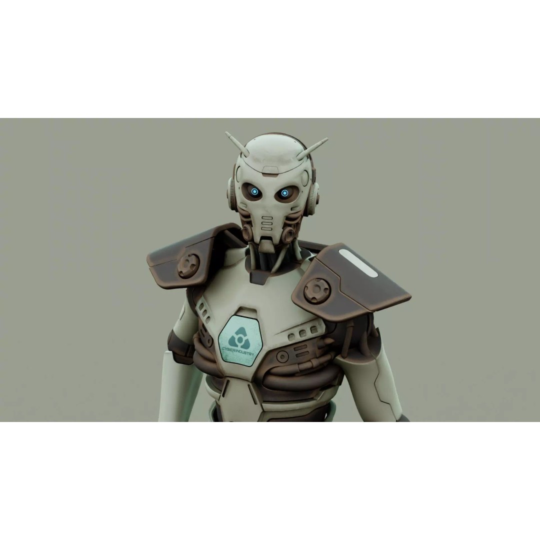 CYBORGTOPIA B-32 3D Model – Rigged Sci-Fi Character for Unreal Engine & Unity - View 24