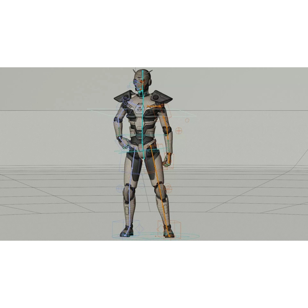 CYBORGTOPIA B-32 3D Model – Rigged Sci-Fi Character for Unreal Engine & Unity - View 37