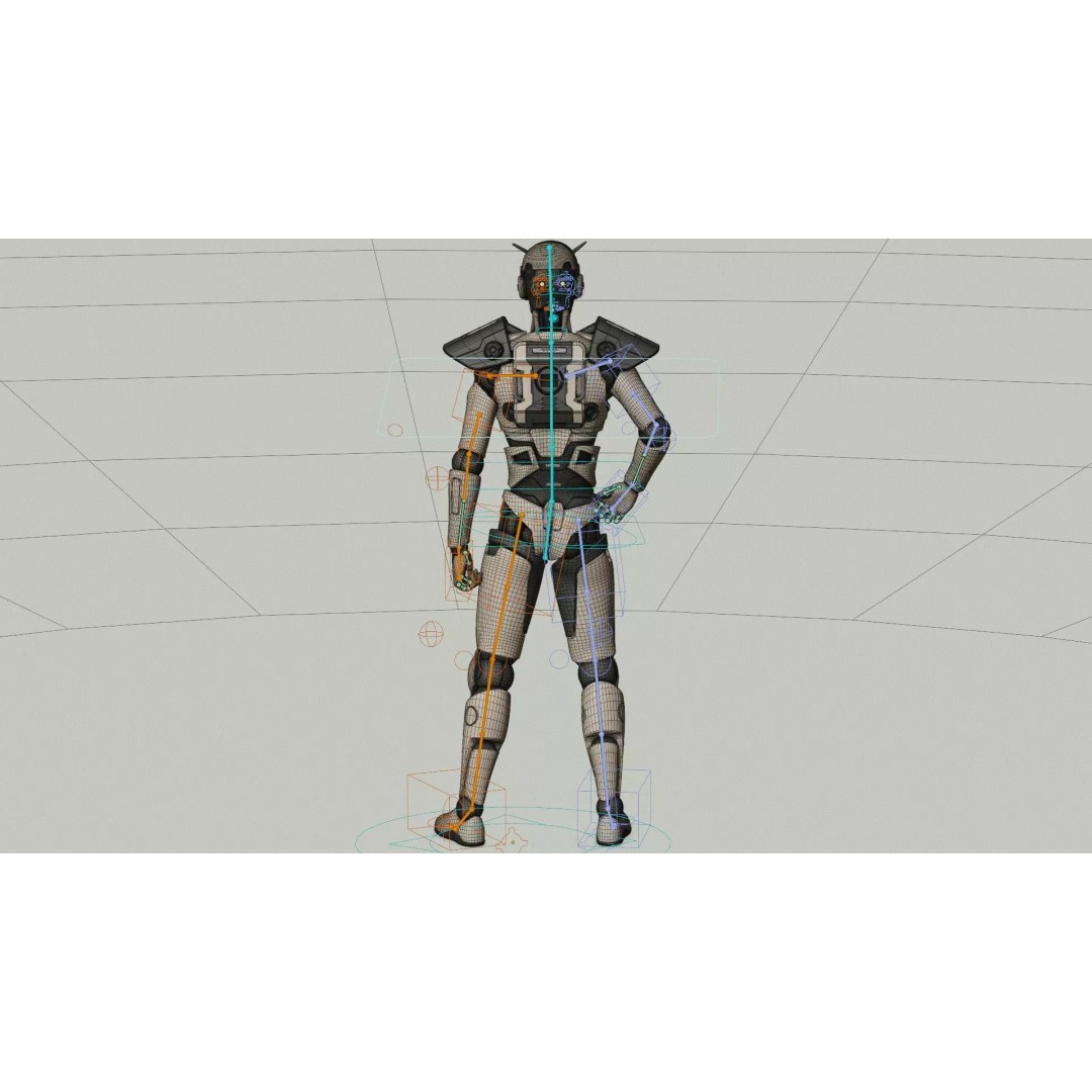 CYBORGTOPIA B-32 3D Model – Rigged Sci-Fi Character for Unreal Engine & Unity - View 38