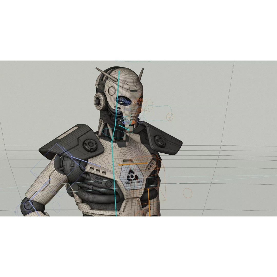 CYBORGTOPIA B-32 3D Model – Rigged Sci-Fi Character for Unreal Engine & Unity - View 39