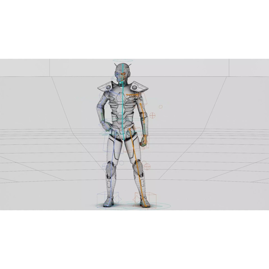 CYBORGTOPIA B-32 3D Model – Rigged Sci-Fi Character for Unreal Engine & Unity - View 40