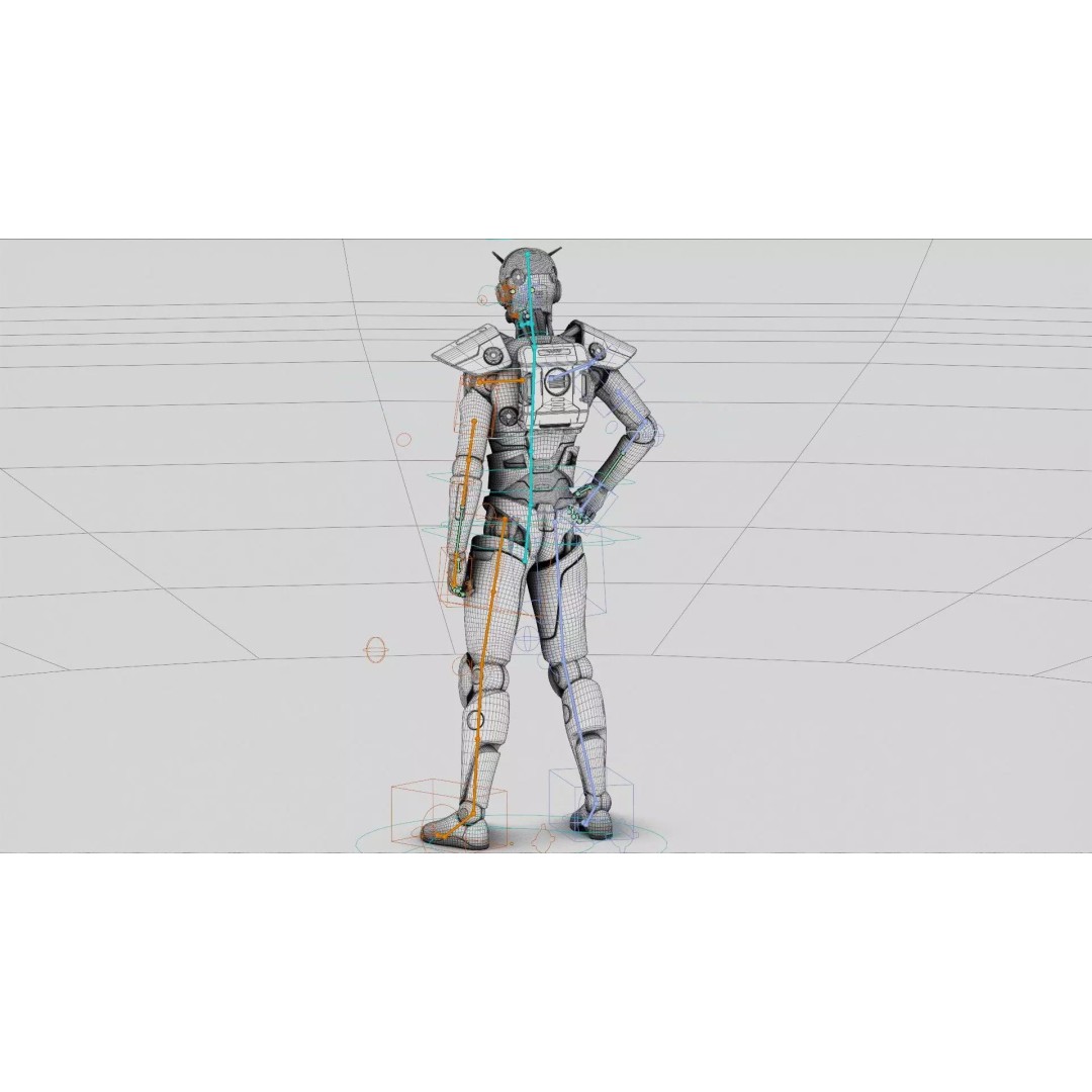 CYBORGTOPIA B-32 3D Model – Rigged Sci-Fi Character for Unreal Engine & Unity - View 41
