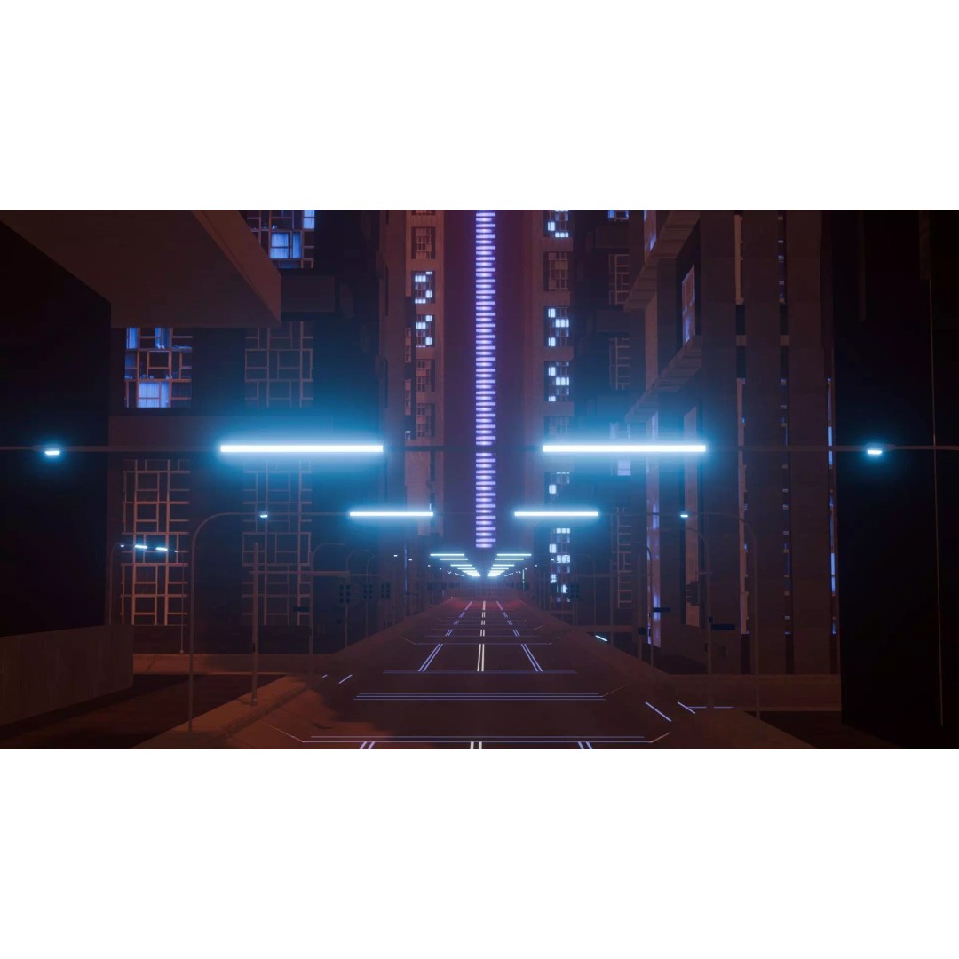 Alien Planet City 3D Model – Low Poly Sci-Fi Landscape for Games - View 11