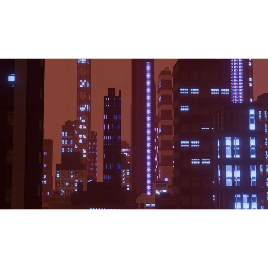 Alien Planet City 3D Model – Low Poly Sci-Fi Landscape for Games - View 8