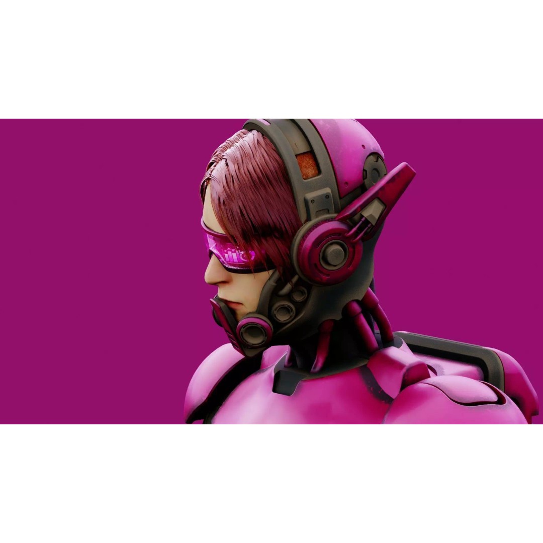 CYBORGTOPIA B-35 3D Model – Rigged Sci-Fi Character for Unity & Unreal Engine - View 25