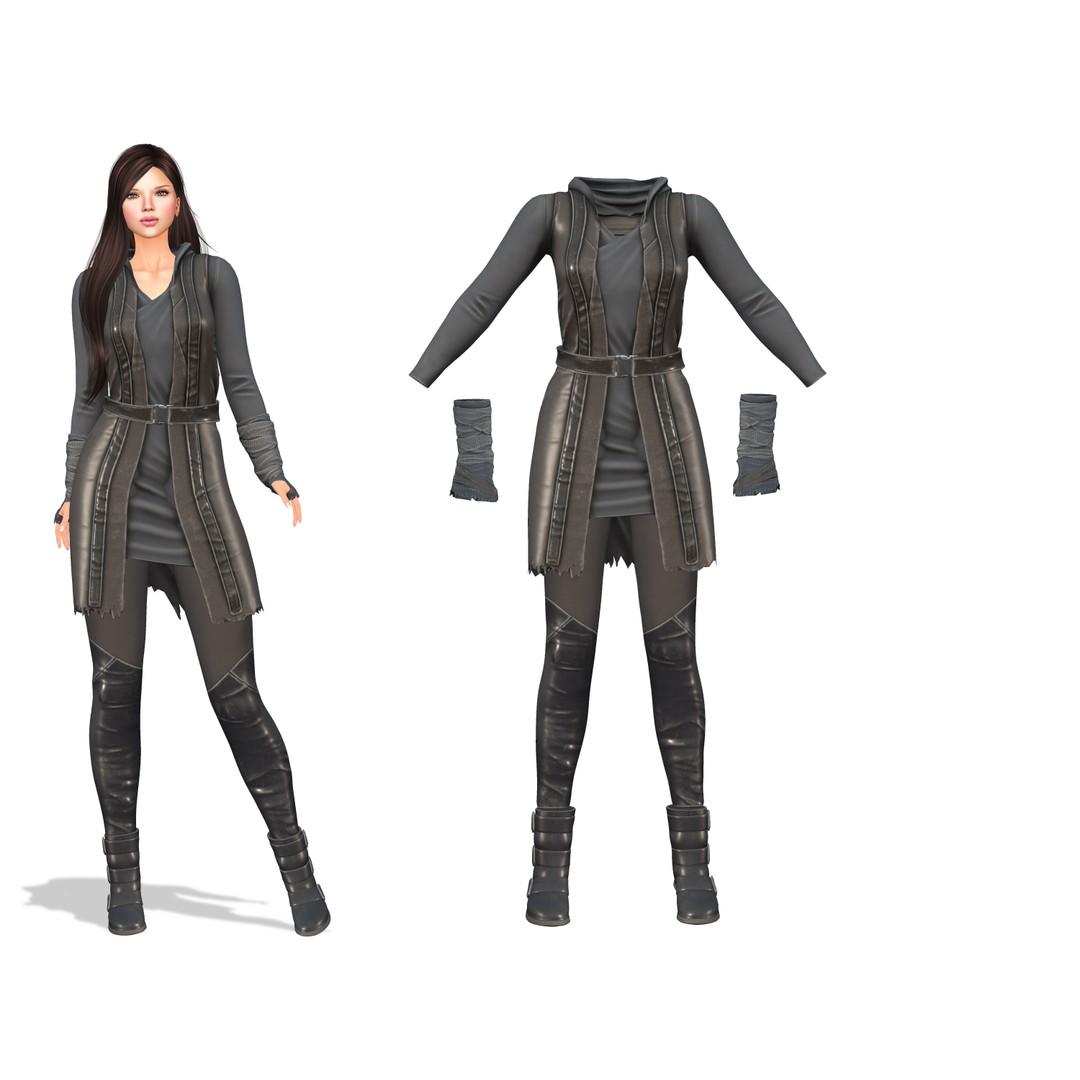 Space Ambassador 3D Model – Low Poly Character Outfit, FBX - View 3