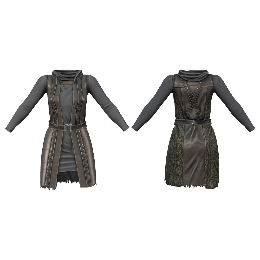 Space Ambassador 3D Model – Low Poly Character Outfit, FBX - View 4