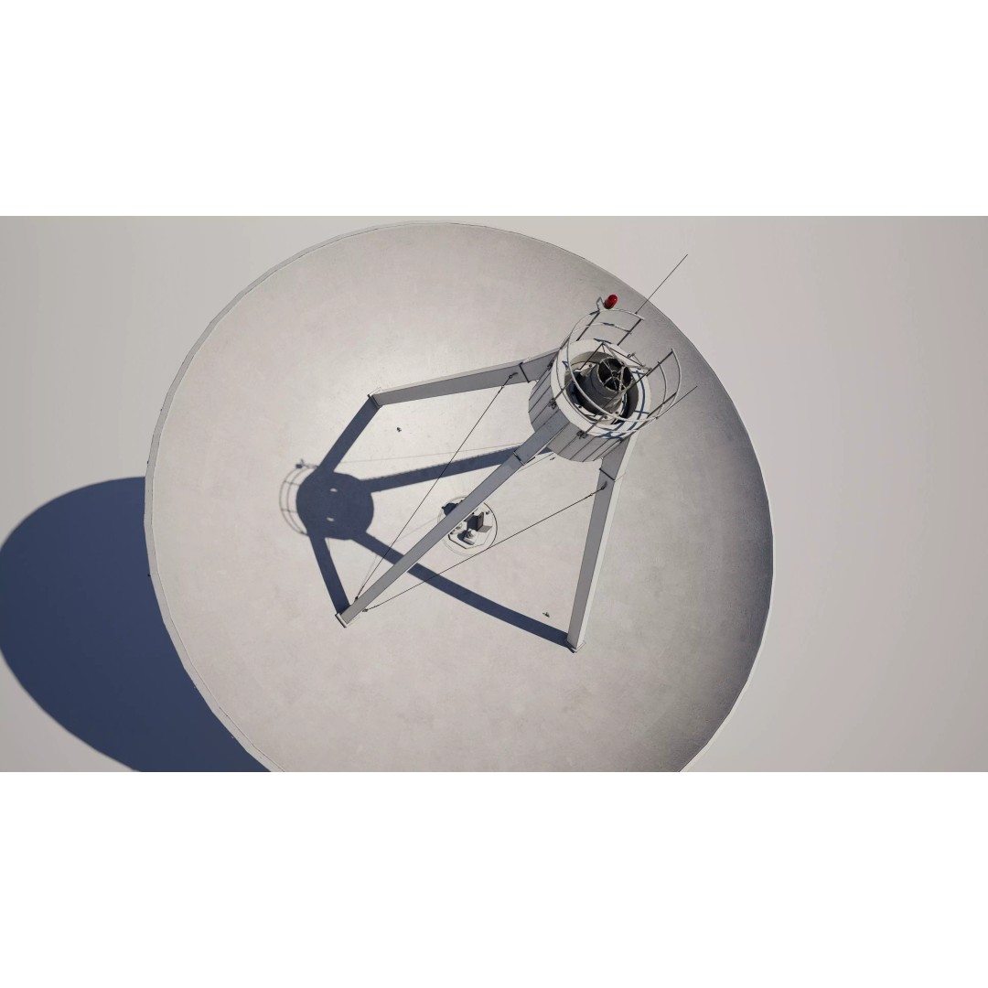 Satellite Dish Antenna 3D Model – Detailed PBR Asset, FBX - View 4