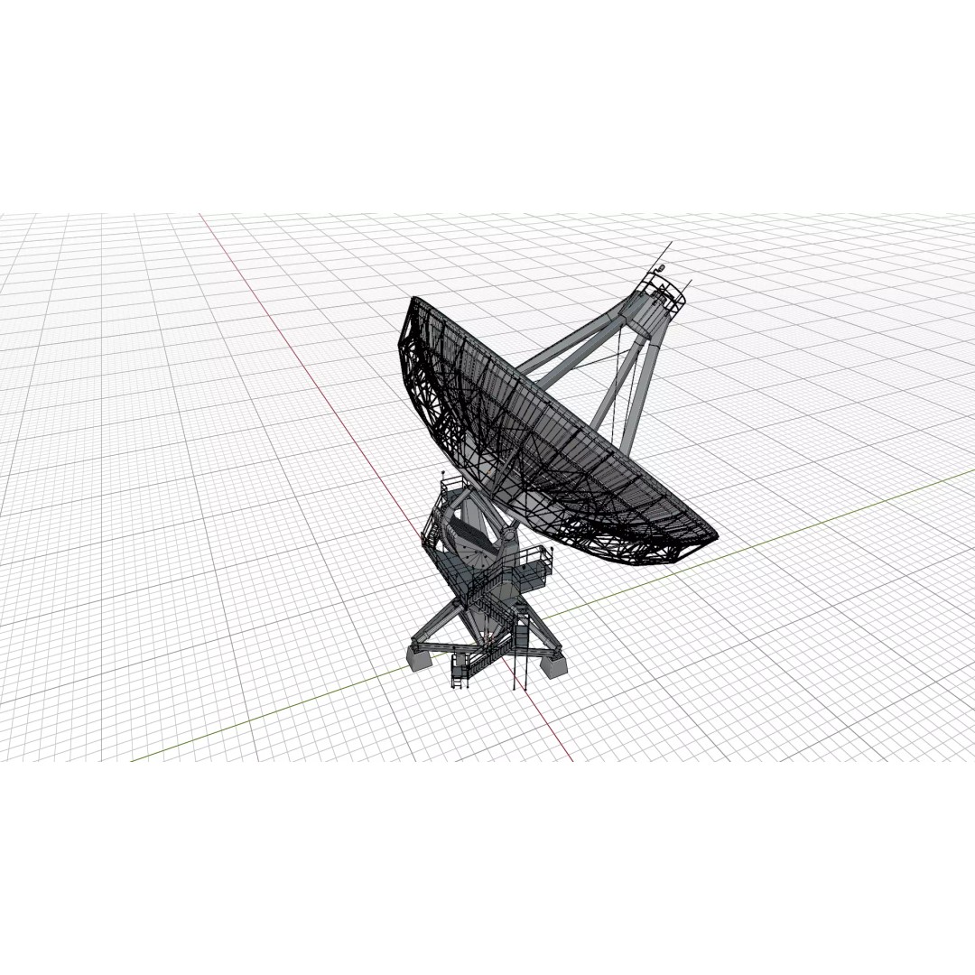 Satellite Dish Antenna 3D Model – Detailed PBR Asset, FBX - View 9