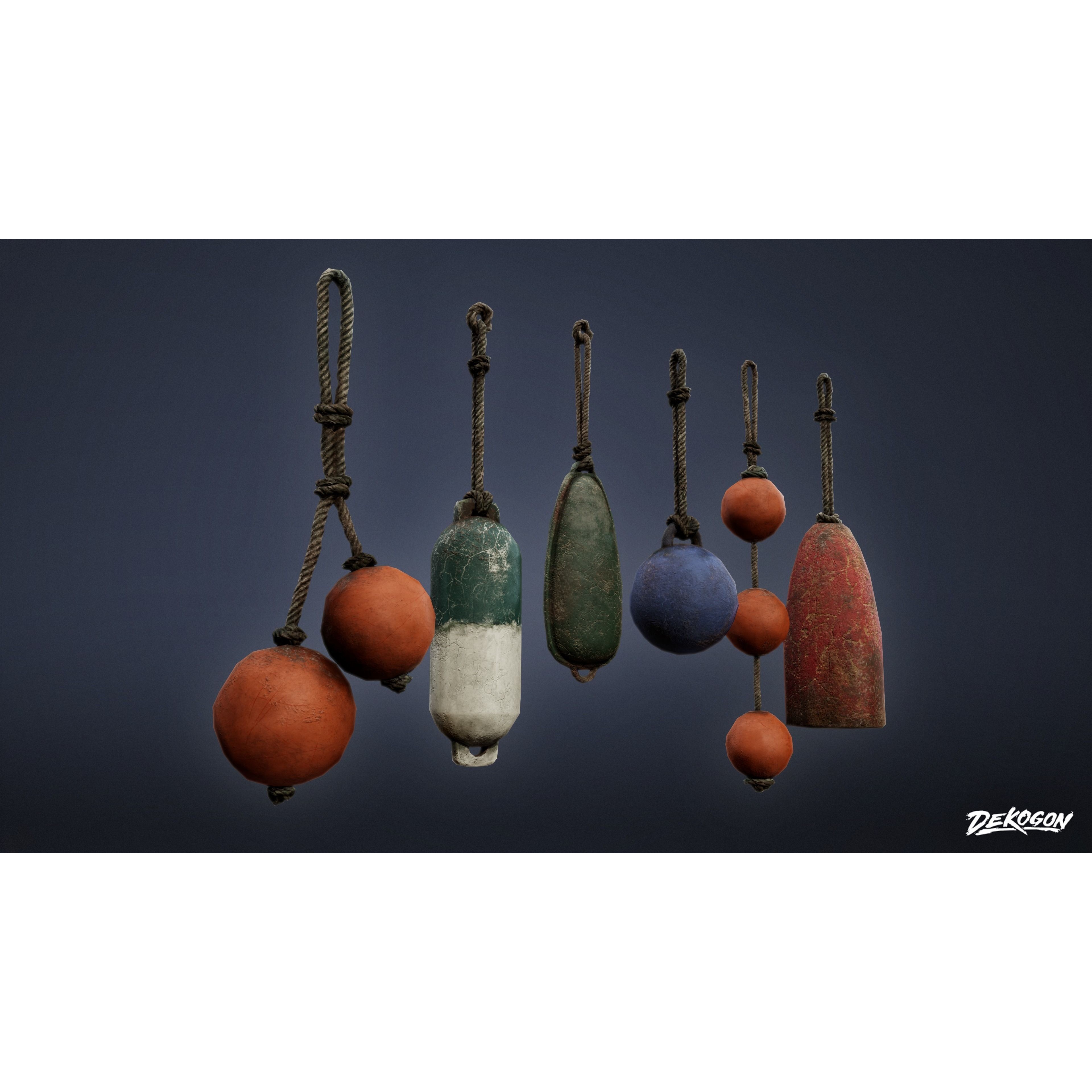 Seaside Docks - Low-Poly Game-Ready 3D Model - View 4