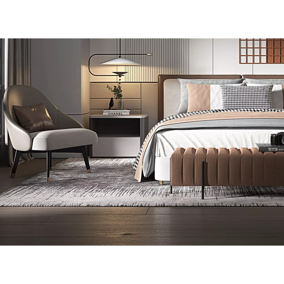 Modern Bedroom 3D Model – Interior Design Asset, FBX, OBJ - View 5