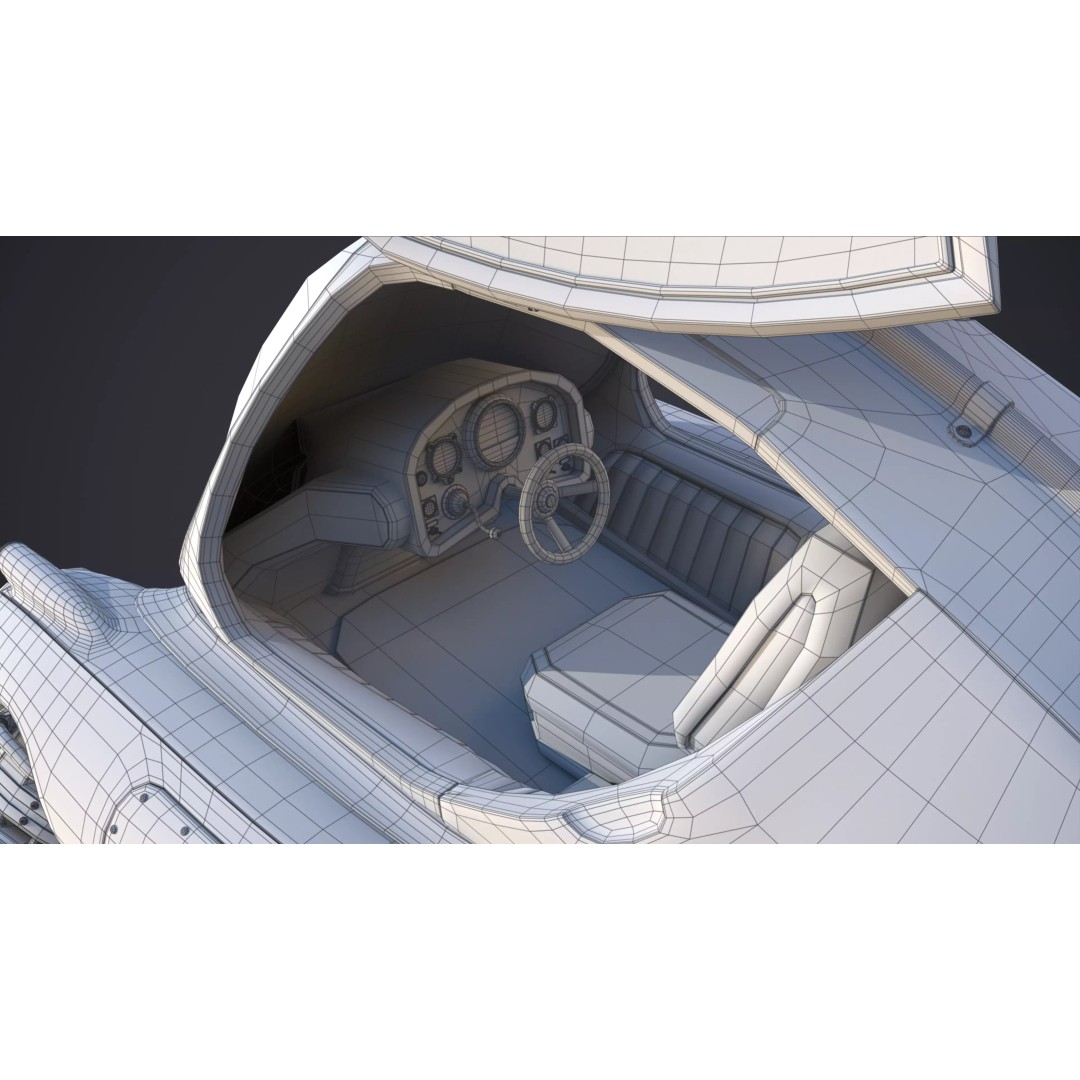 Sci-Fi Ship 3D Model – High Poly Game-Ready Asset, FBX, OBJ