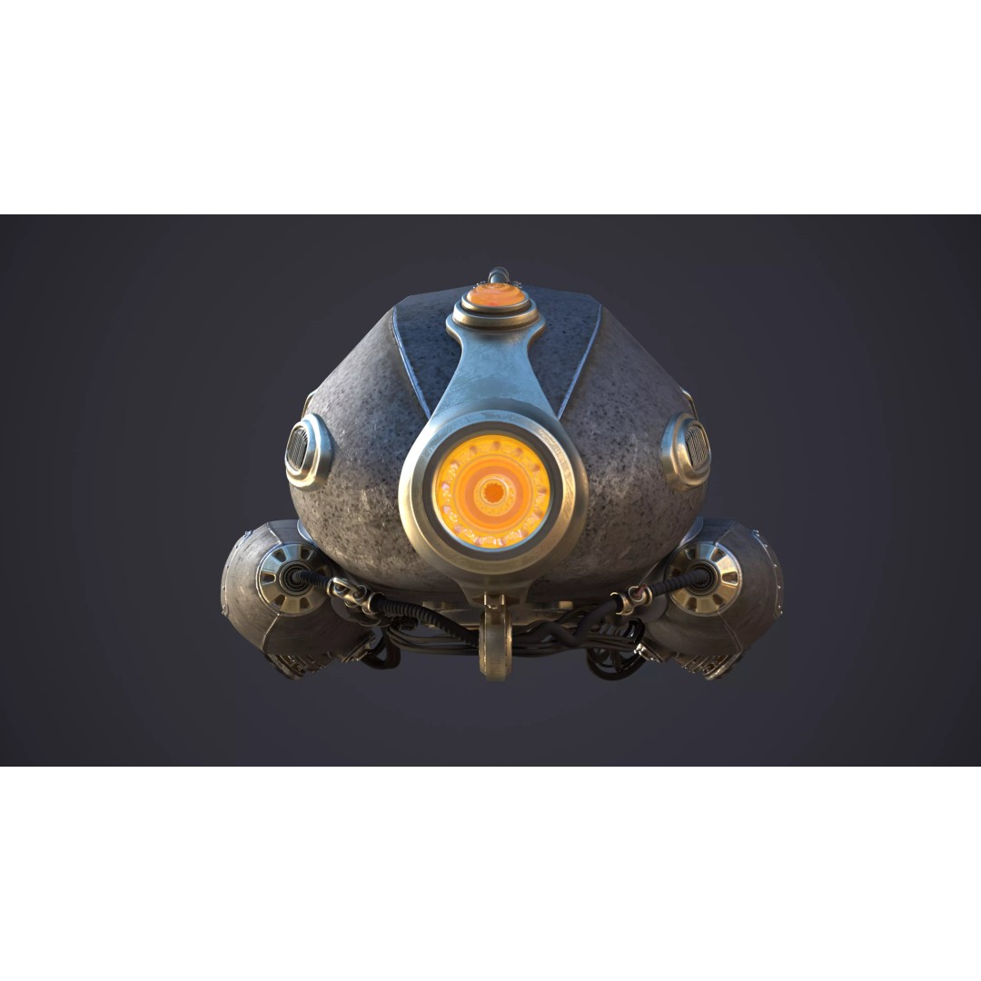 Sci-Fi Ship 3D Model – High Poly Game-Ready Asset, FBX, OBJ - View 7