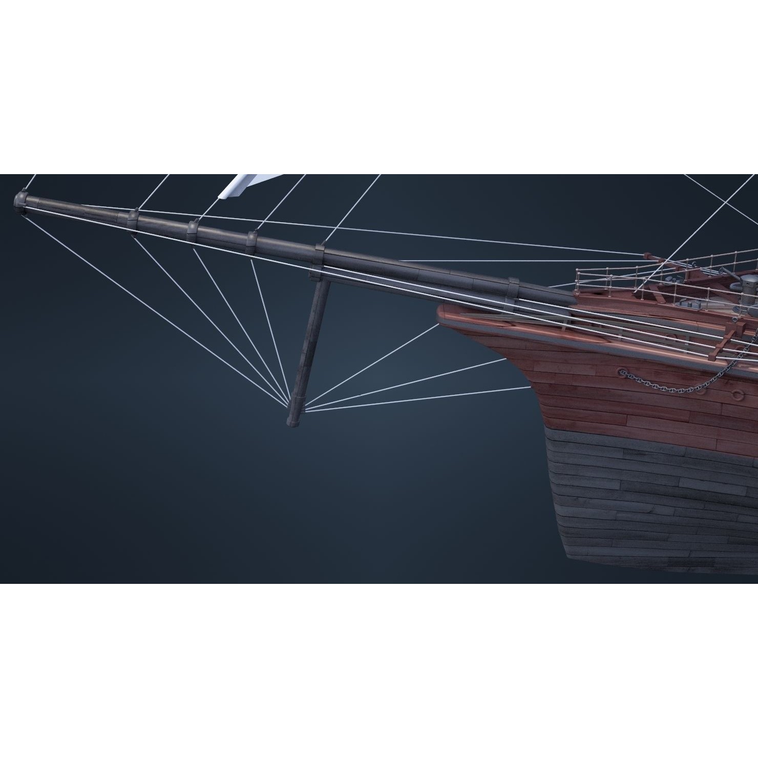 Old Ship - Game-Ready 3D Model - View 11