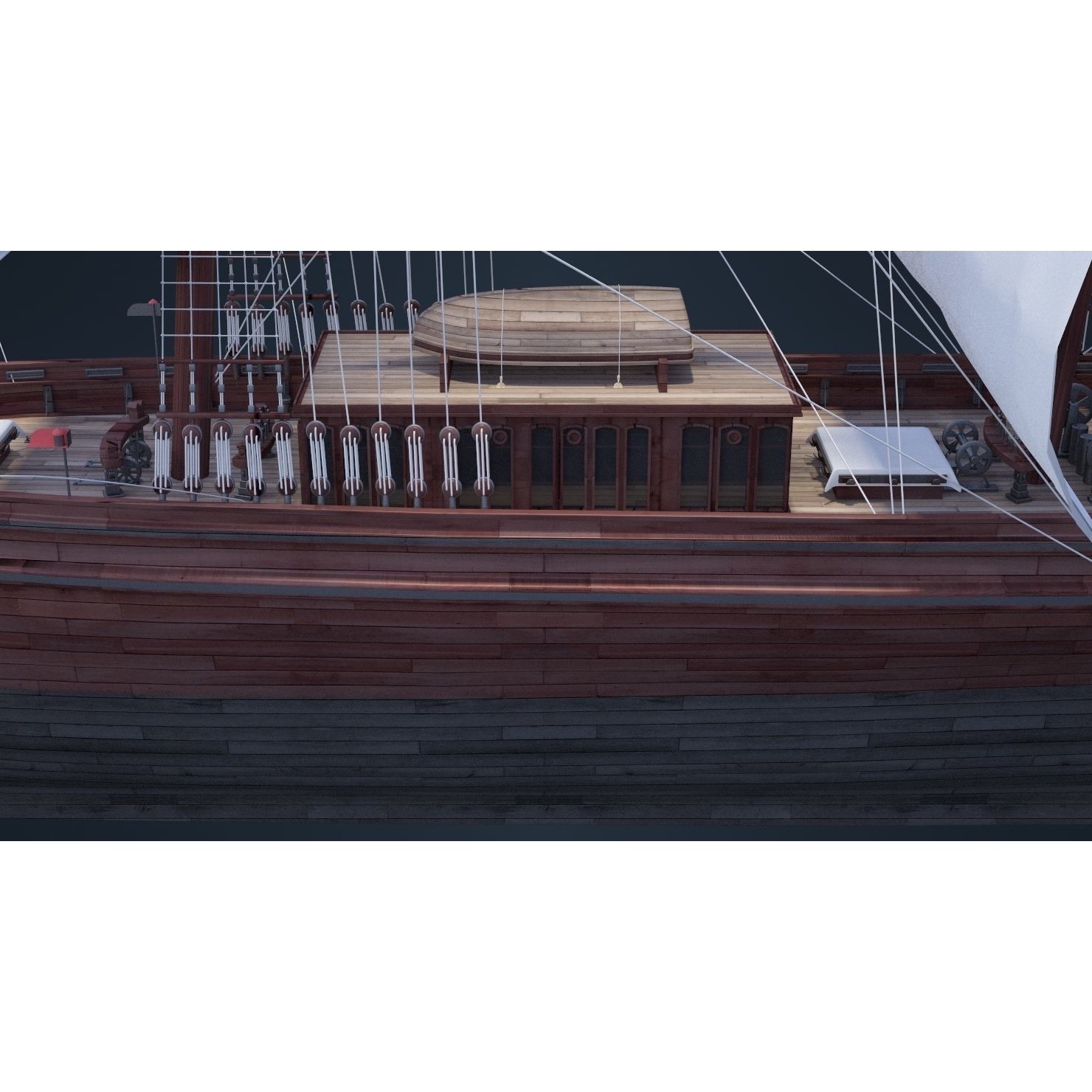Old Ship - Game-Ready 3D Model - View 13