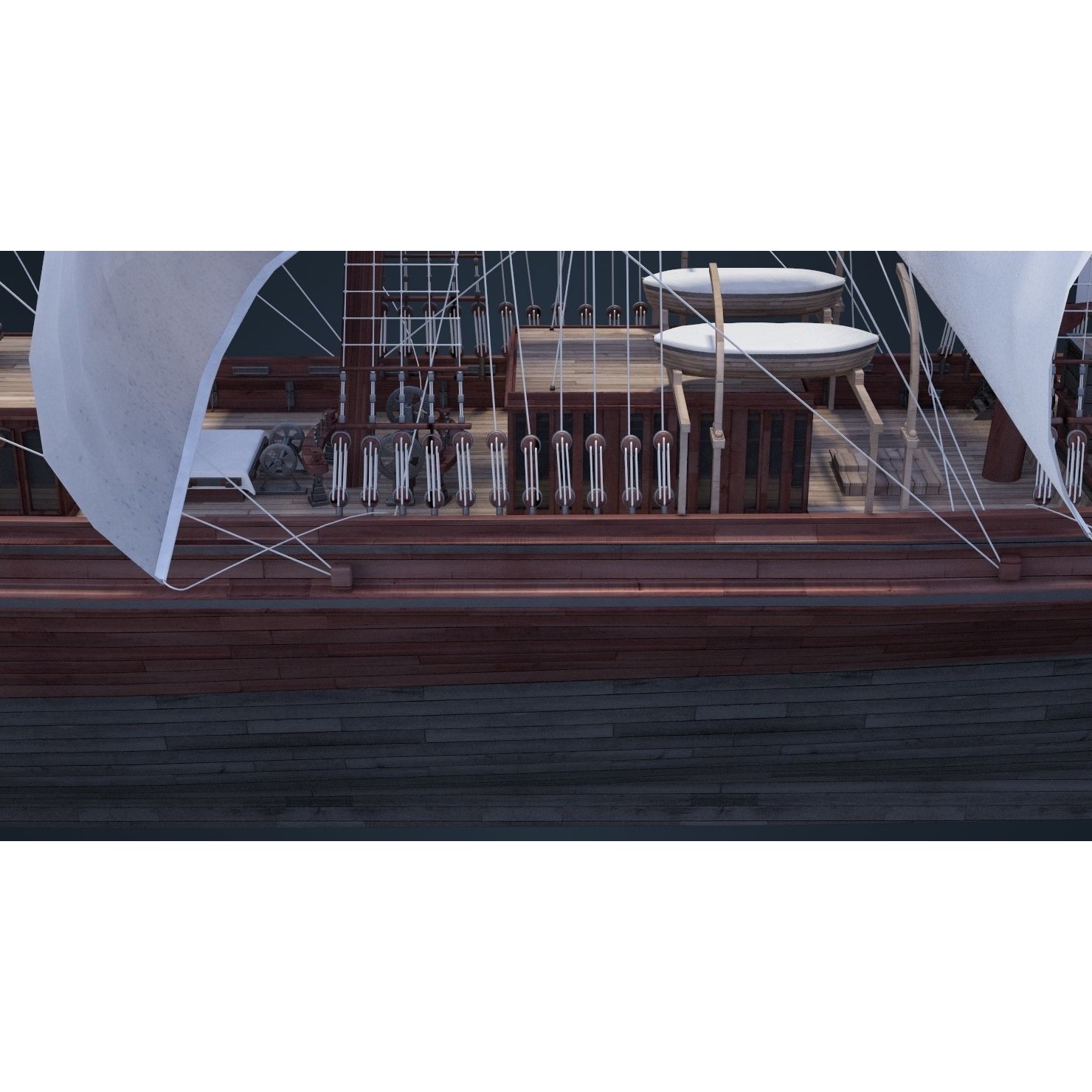 Old Ship - Game-Ready 3D Model - View 14