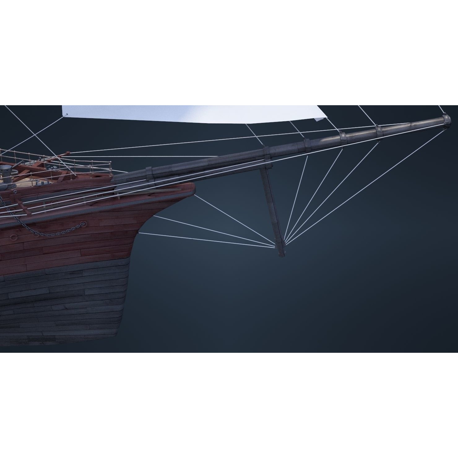 Old Ship - Game-Ready 3D Model - View 16