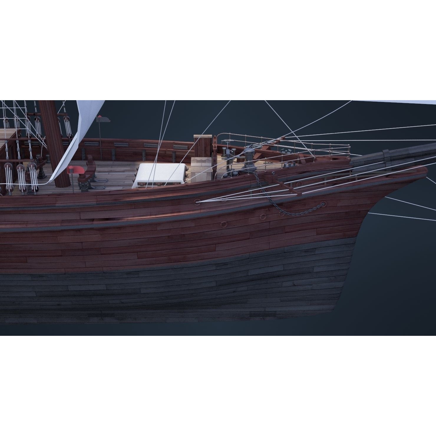 Old Ship - Game-Ready 3D Model - View 17