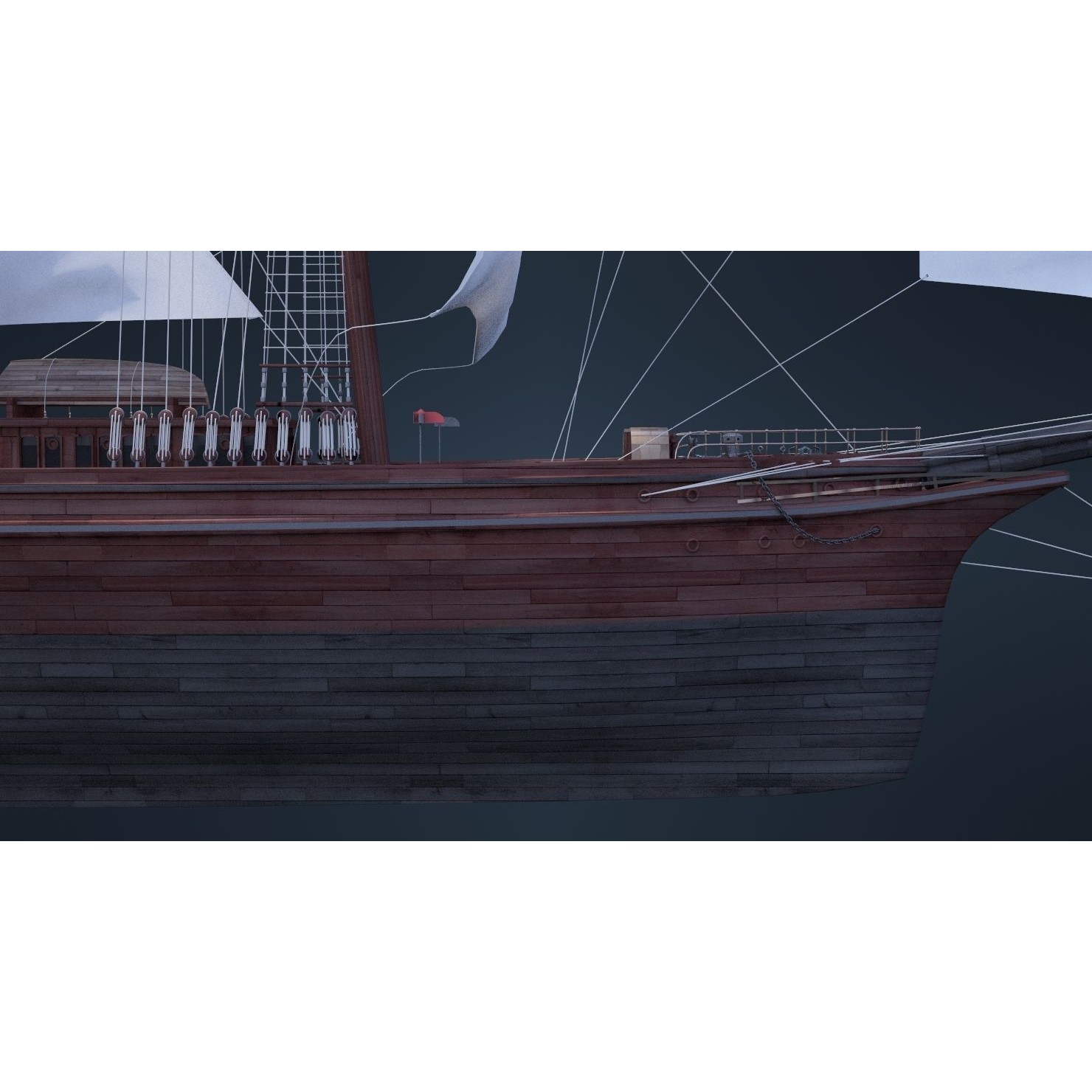 Old Ship - Game-Ready 3D Model - View 21