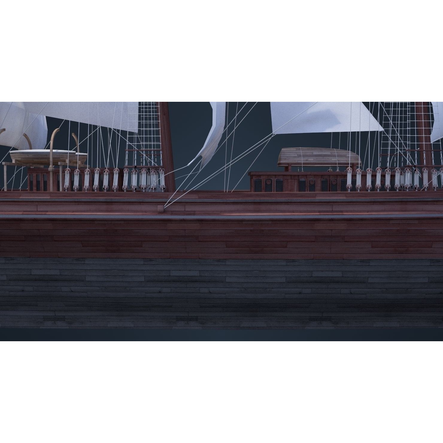 Old Ship - Game-Ready 3D Model - View 22