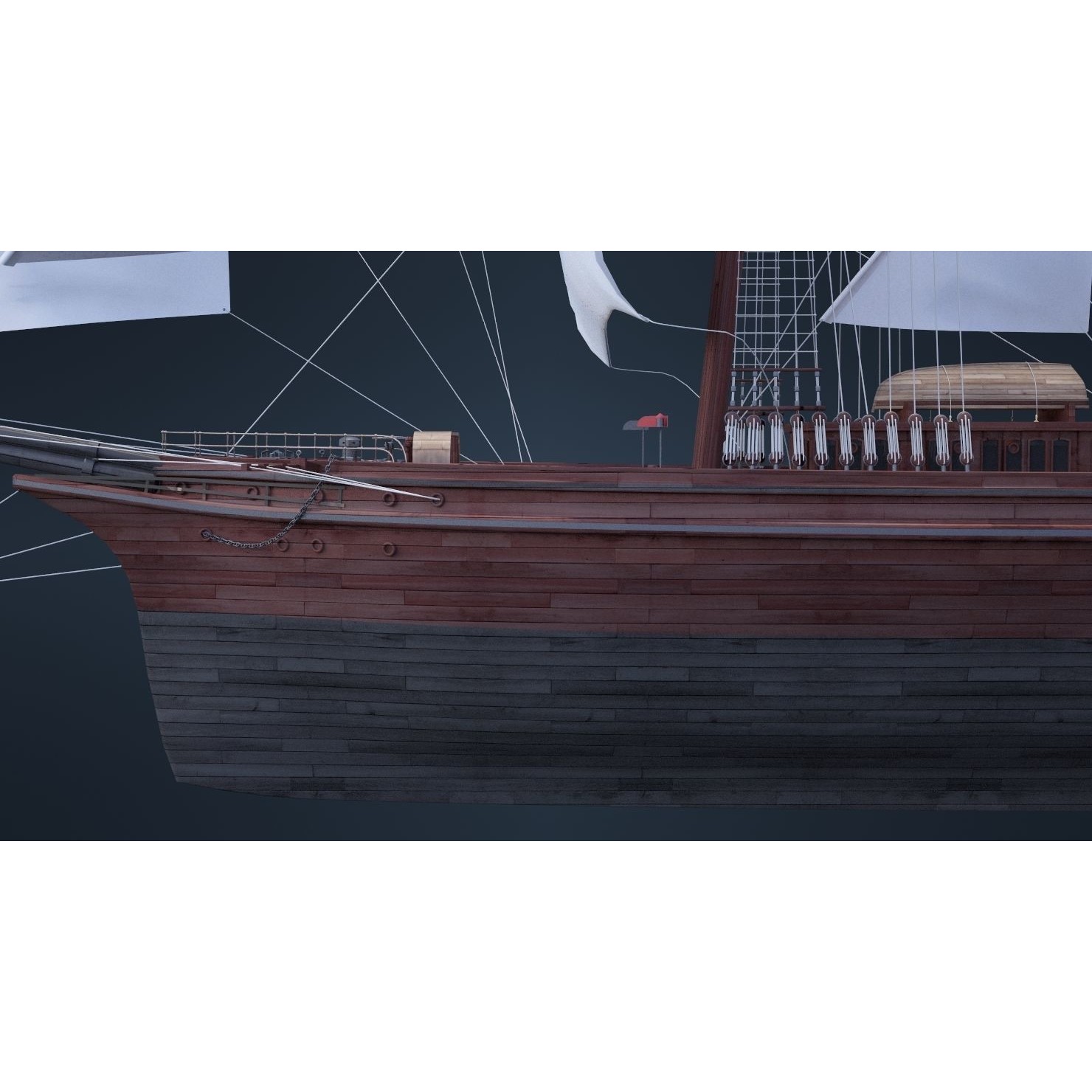 Old Ship - Game-Ready 3D Model - View 24