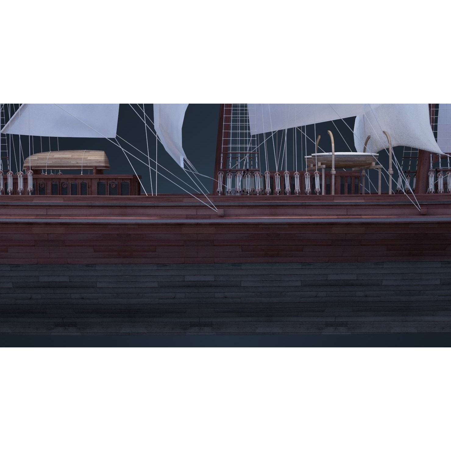 Old Ship - Game-Ready 3D Model - View 25