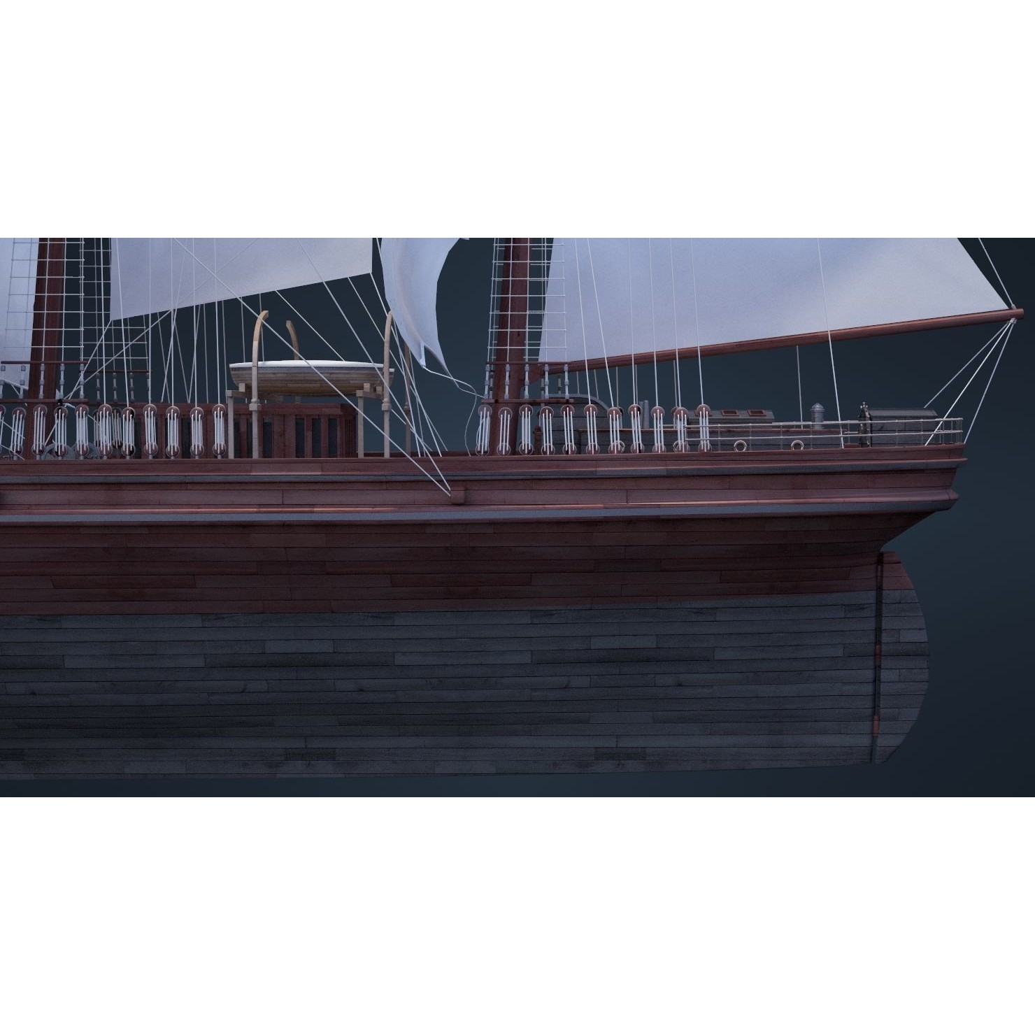 Old Ship - Game-Ready 3D Model - View 26