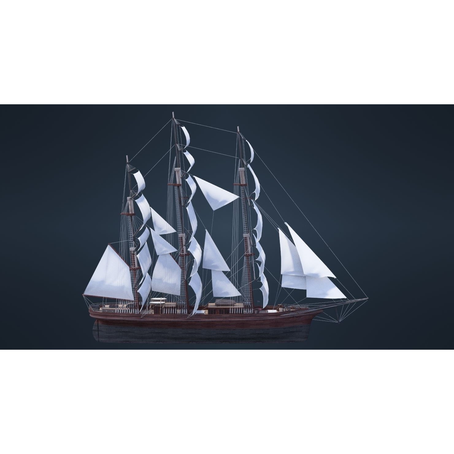 Old Ship - Game-Ready 3D Model - View 27