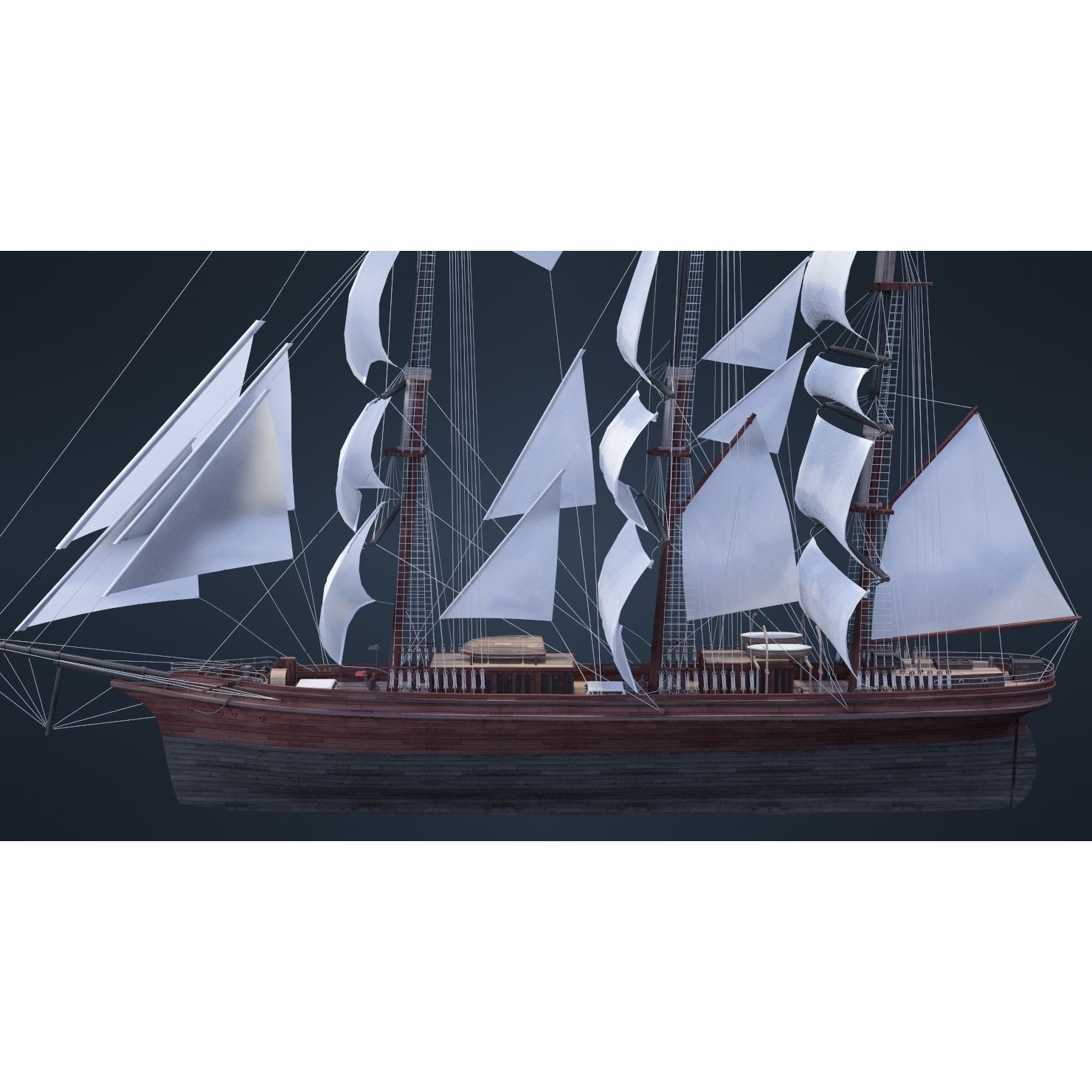 Old Ship - Game-Ready 3D Model - View 31