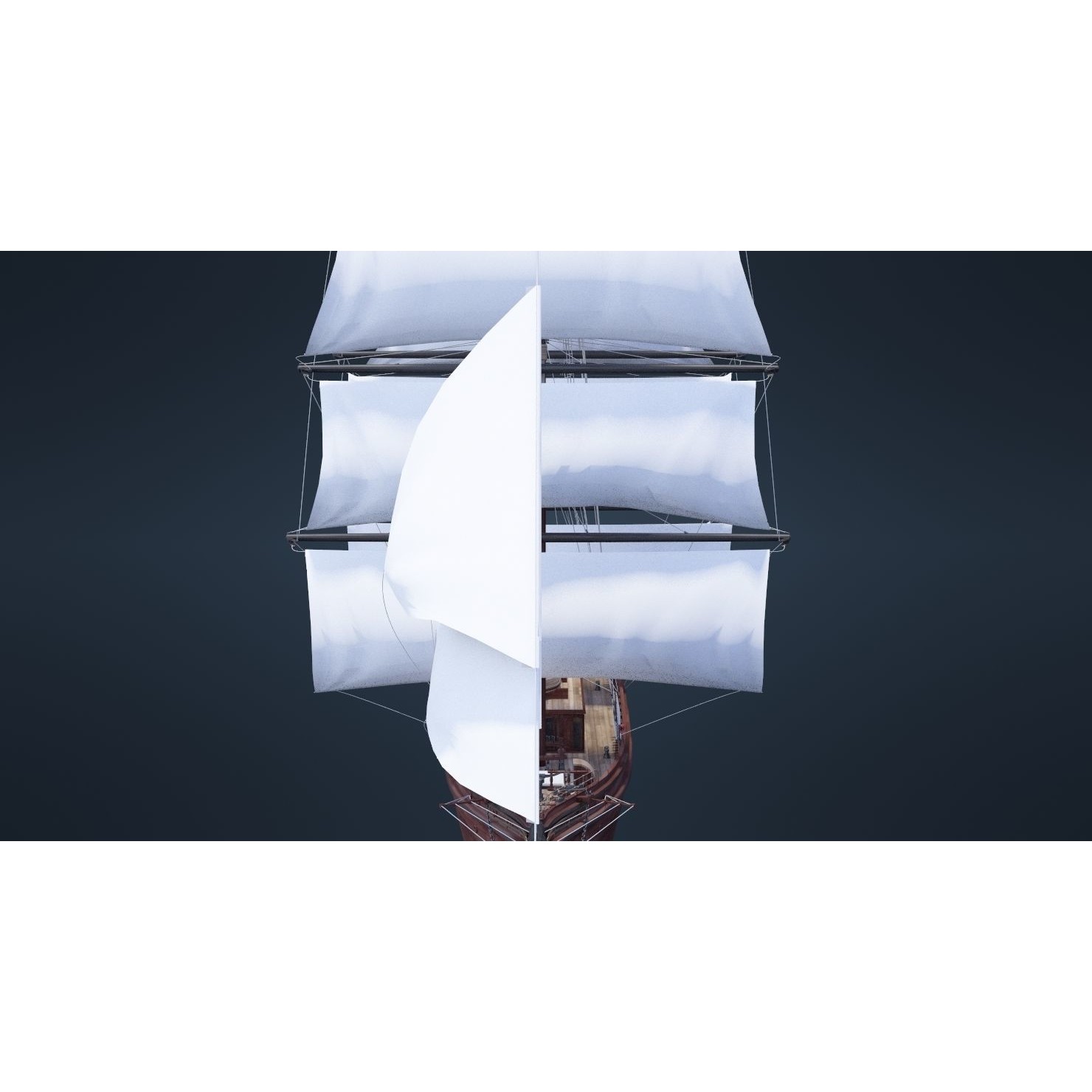 Old Ship - Game-Ready 3D Model - View 34