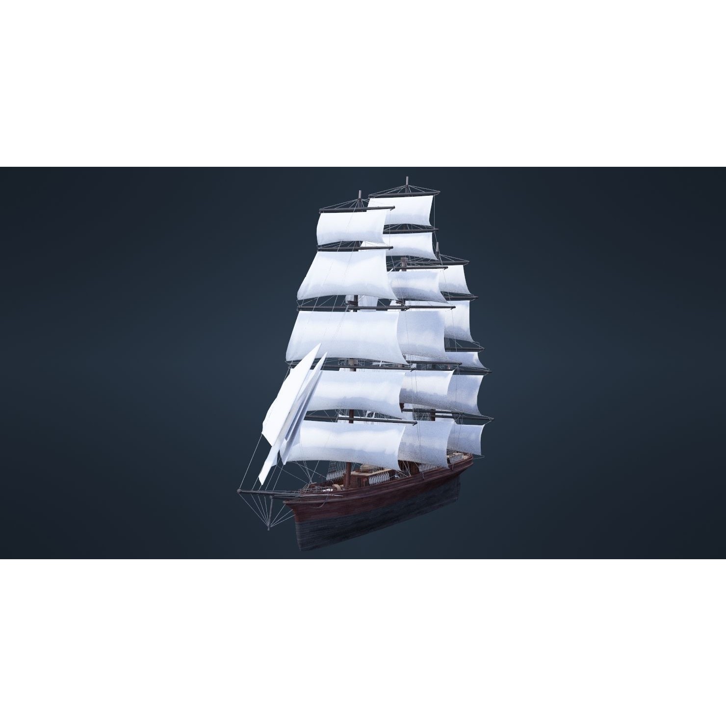 Old Ship - Game-Ready 3D Model - View 38