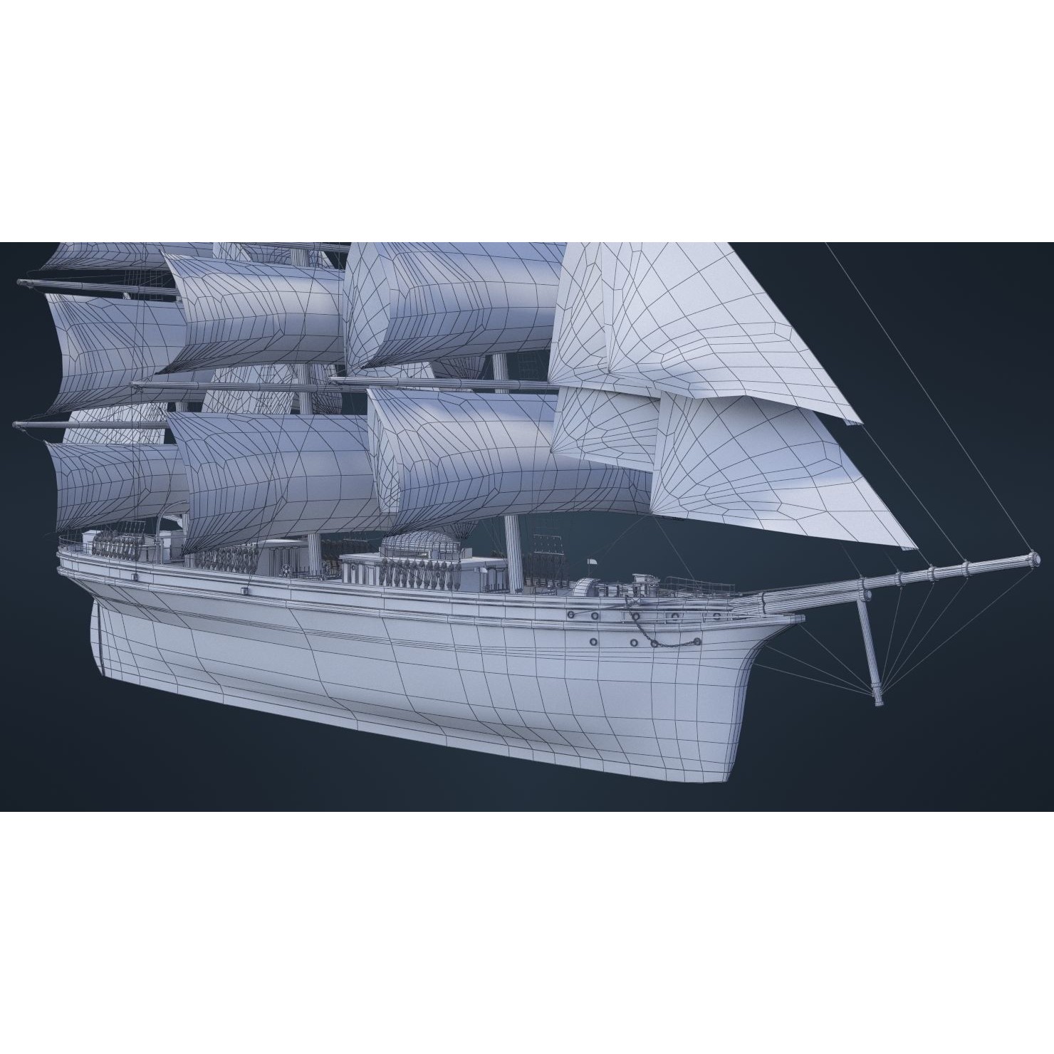 Old Ship - Game-Ready 3D Model - View 43