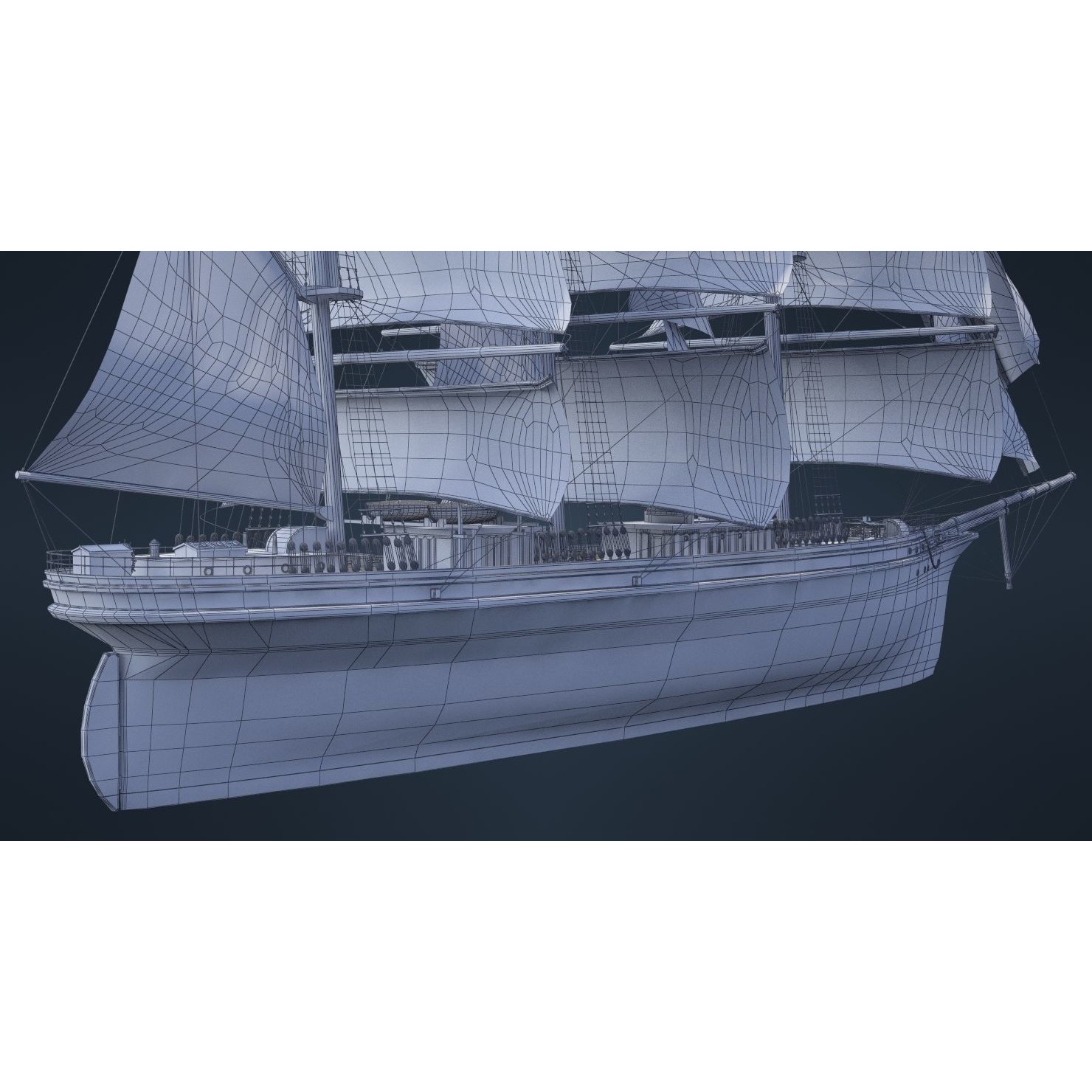 Old Ship - Game-Ready 3D Model - View 44