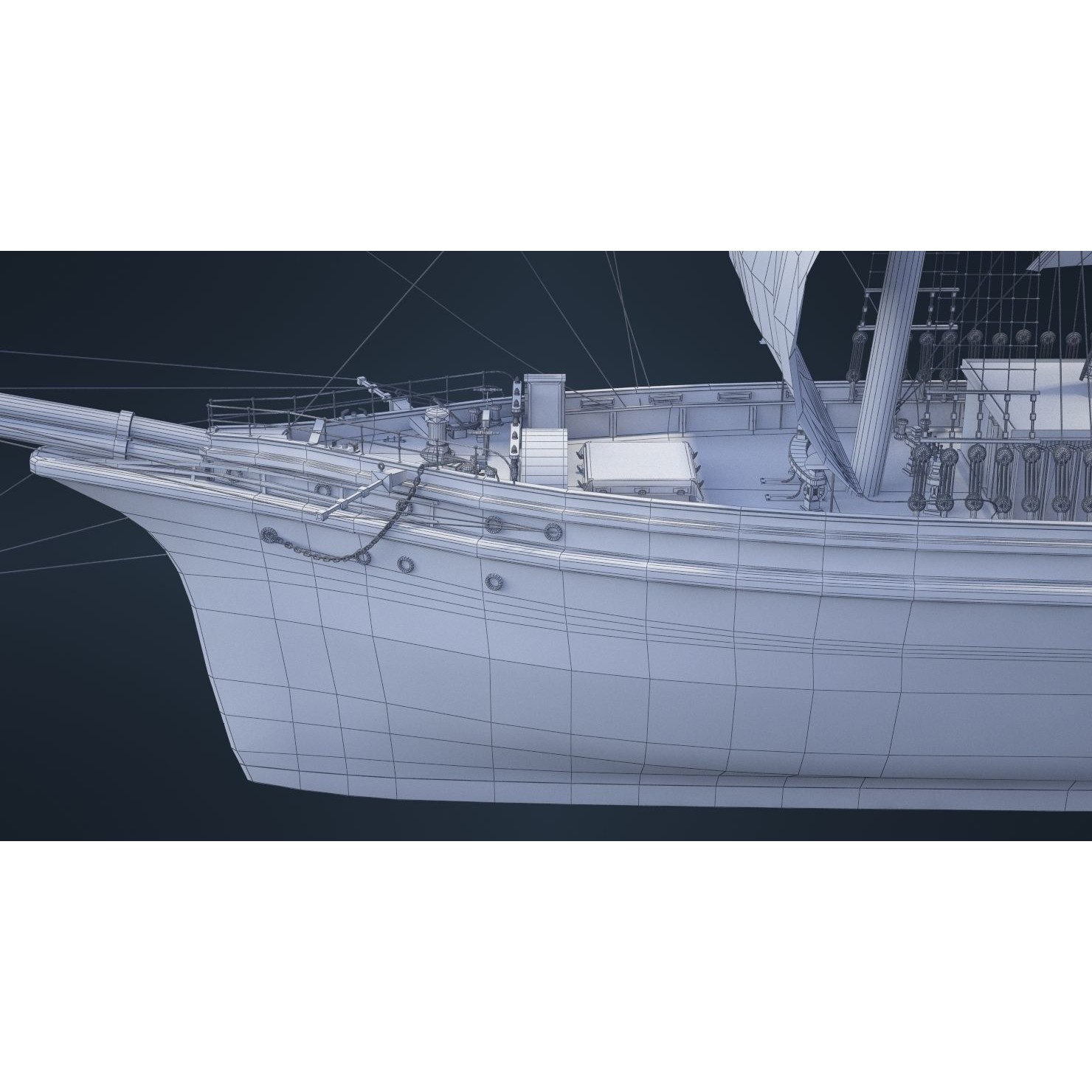 Old Ship - Game-Ready 3D Model - View 47