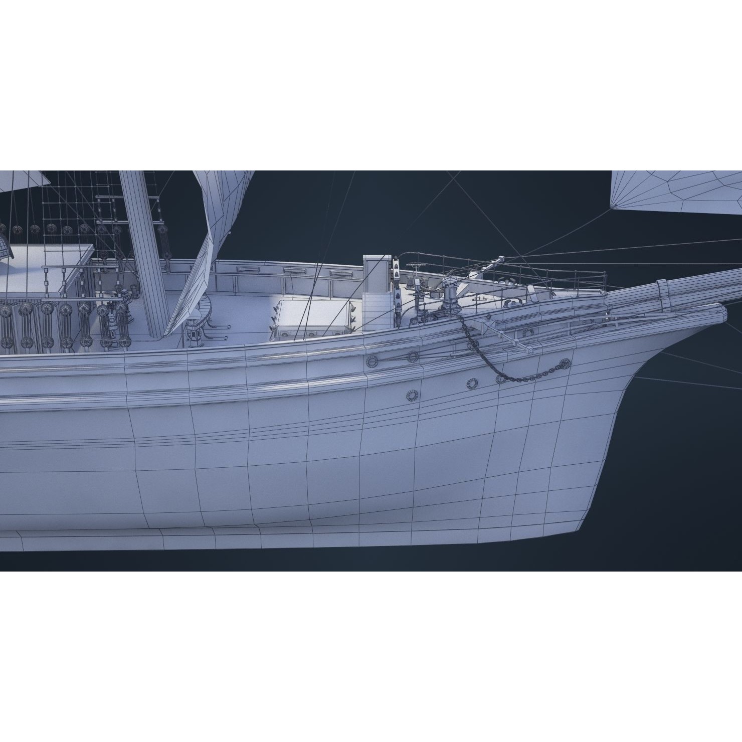 Old Ship - Game-Ready 3D Model - View 52