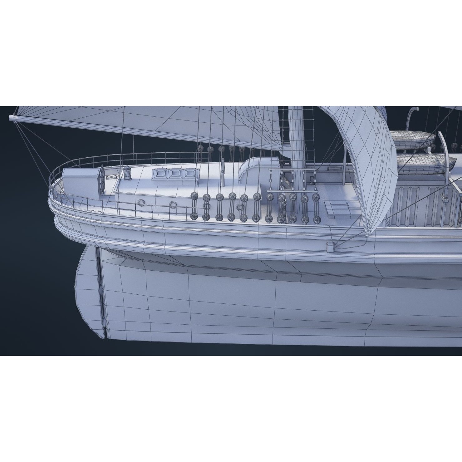 Old Ship - Game-Ready 3D Model - View 55