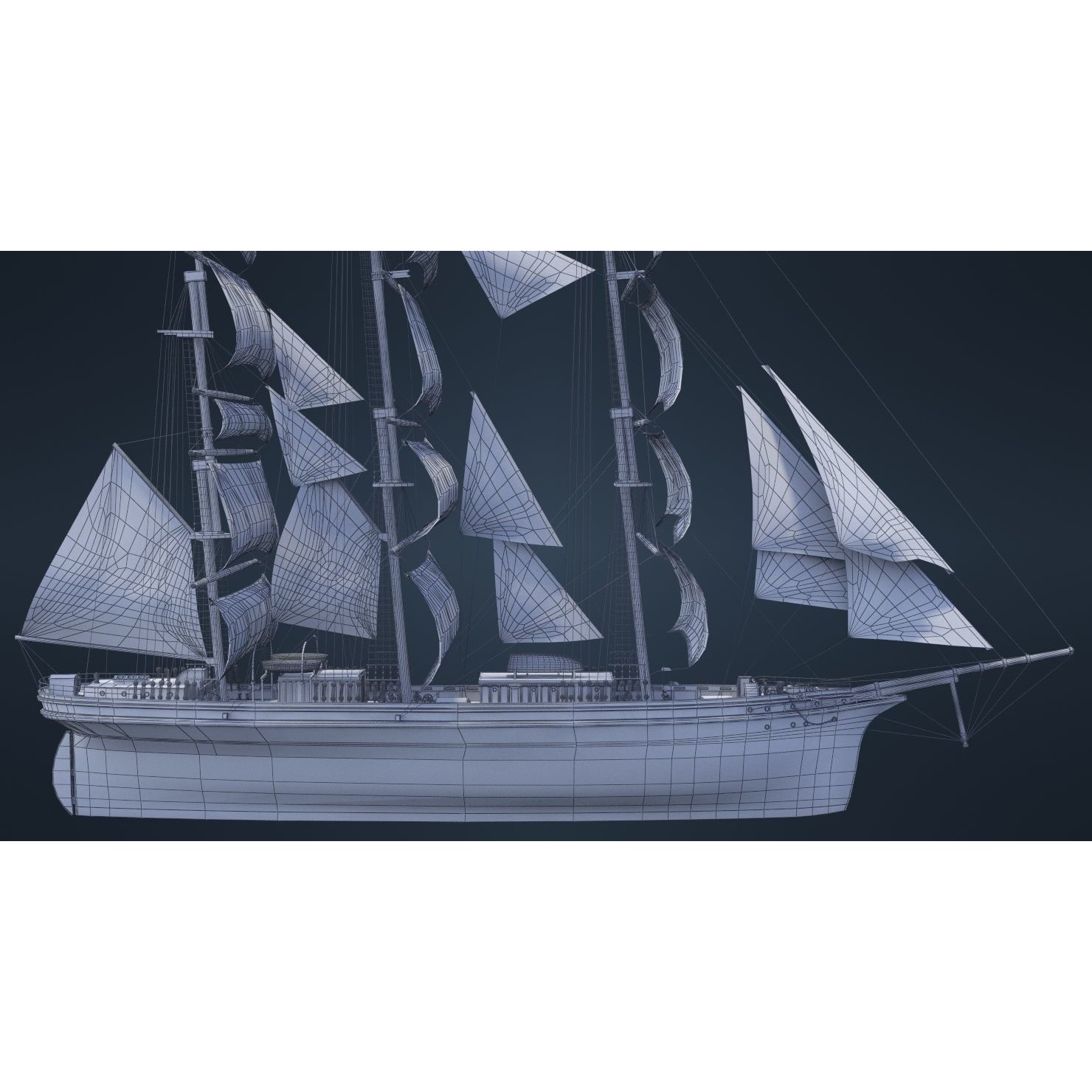 Old Ship - Game-Ready 3D Model - View 56