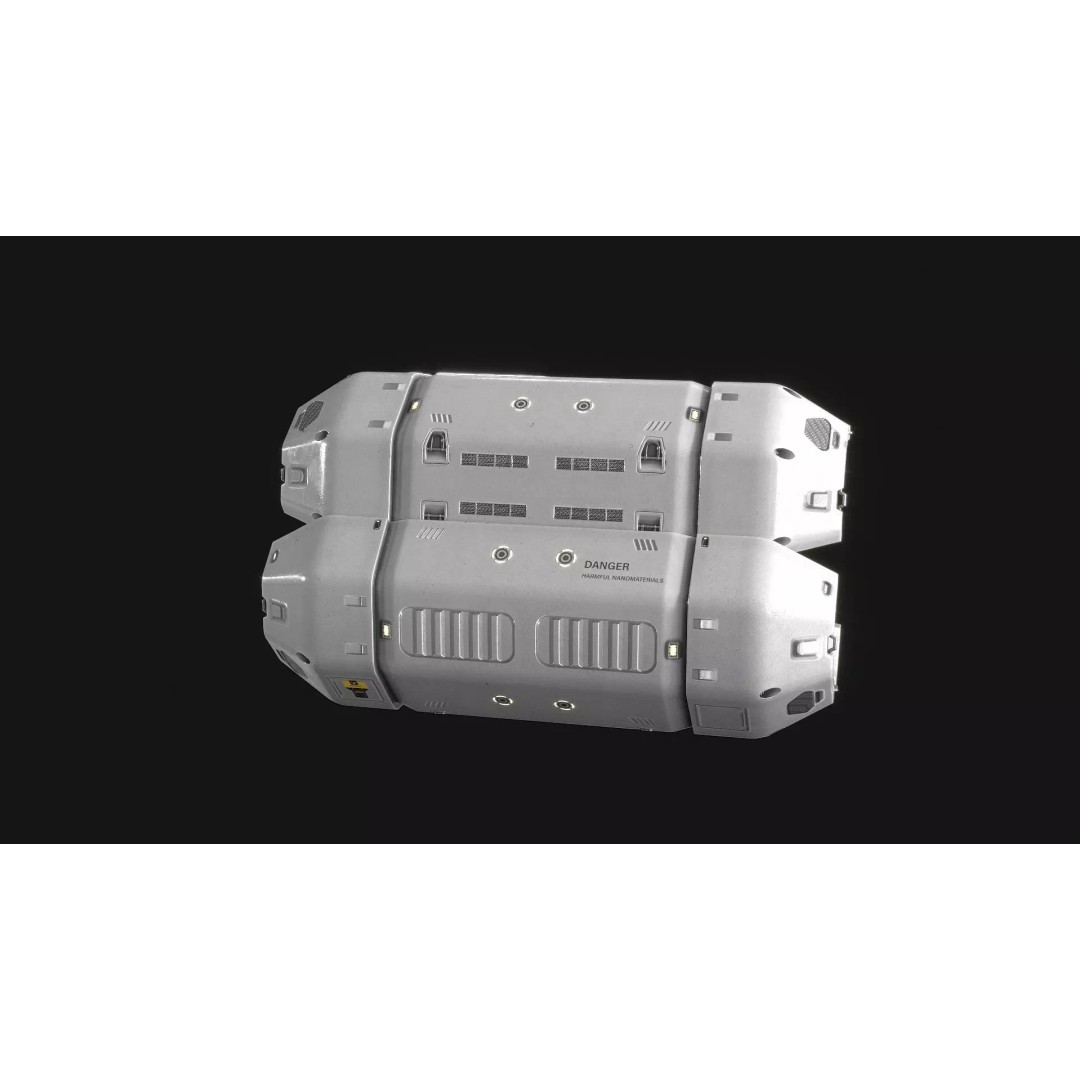 Sci-Fi Sleep Capsule 3D Model – Low Poly PBR Asset, FBX - View 12
