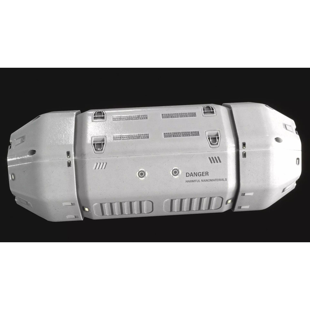 Sci-Fi Sleep Capsule 3D Model – Low Poly PBR Asset, FBX - View 7