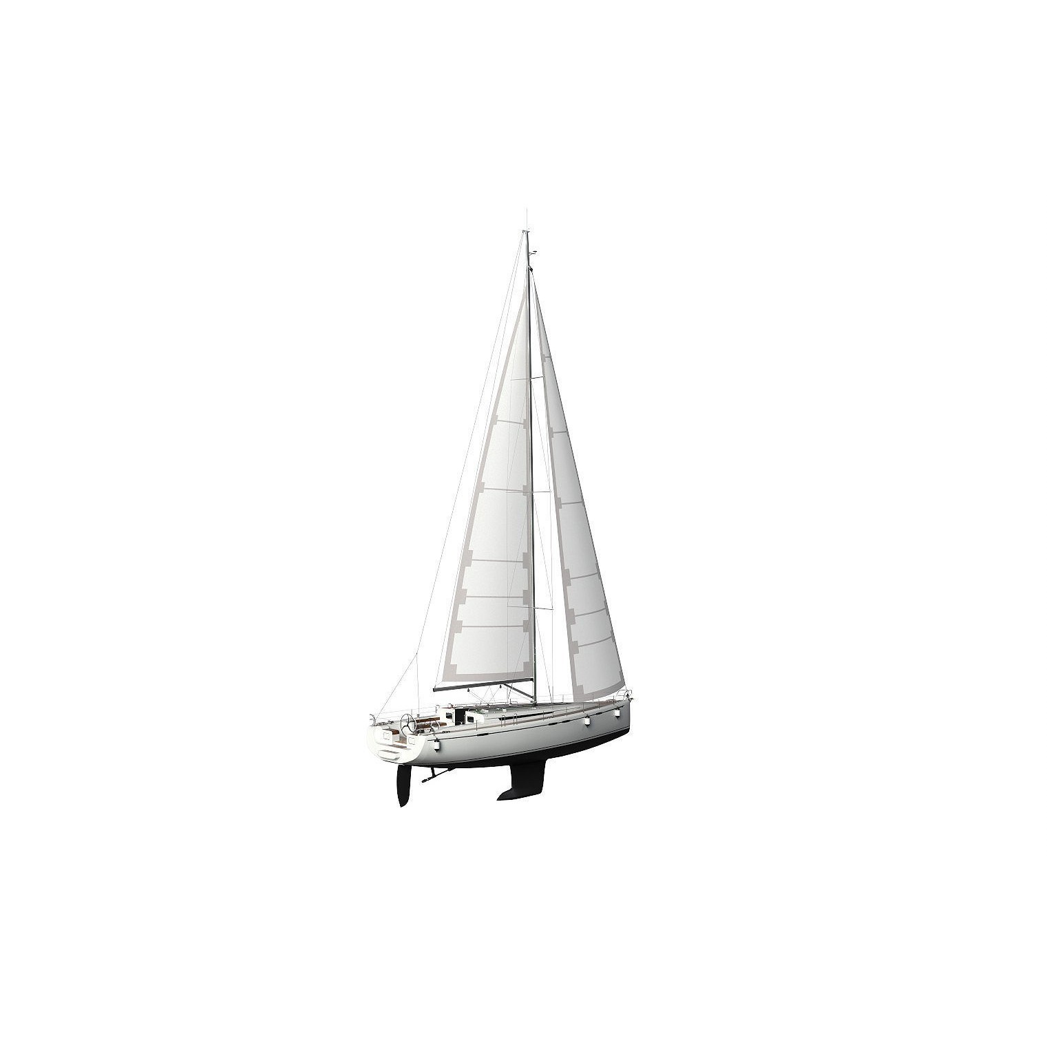 Sailboat - Game-Ready 3D Model - View 12