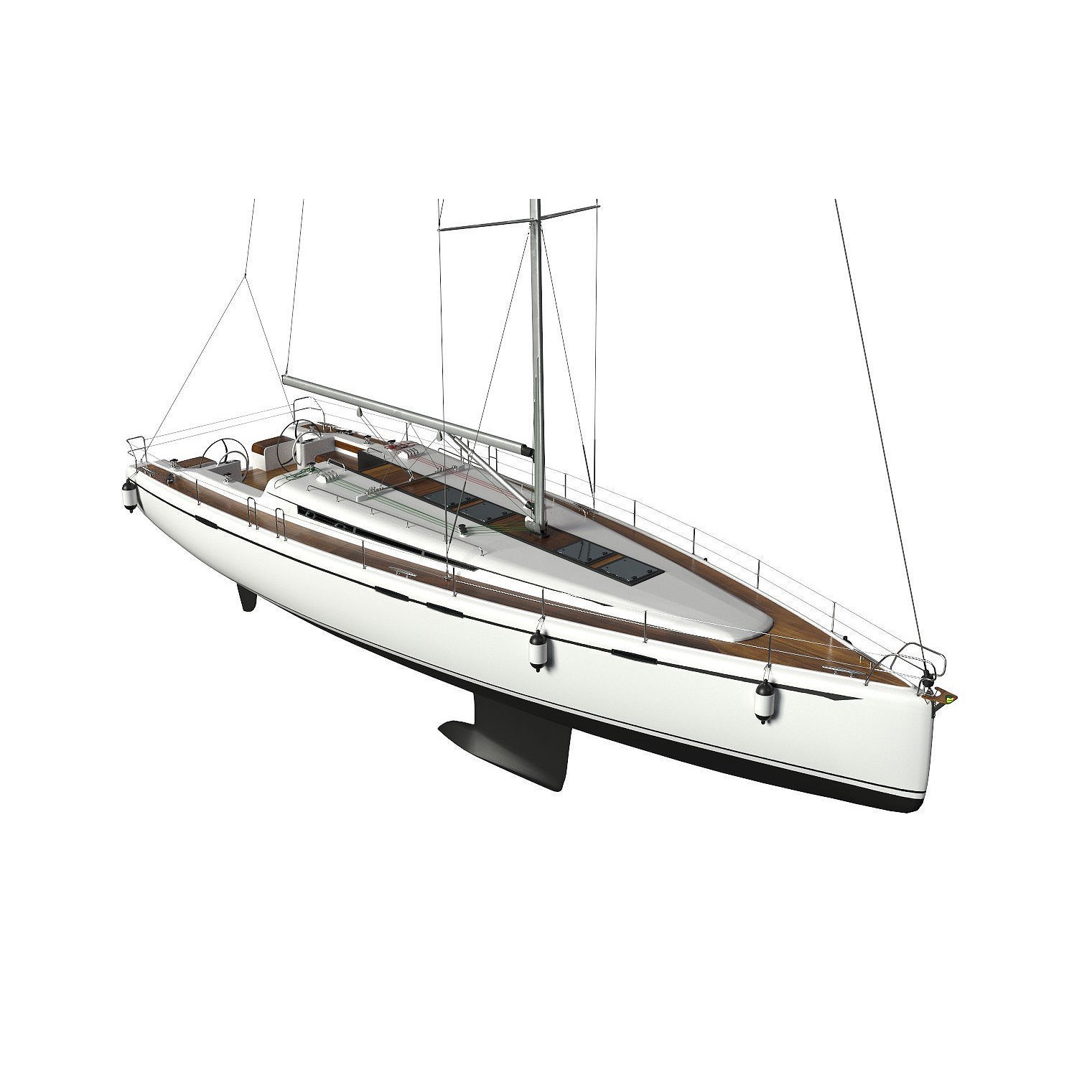 Sailboat - Game-Ready 3D Model - View 6