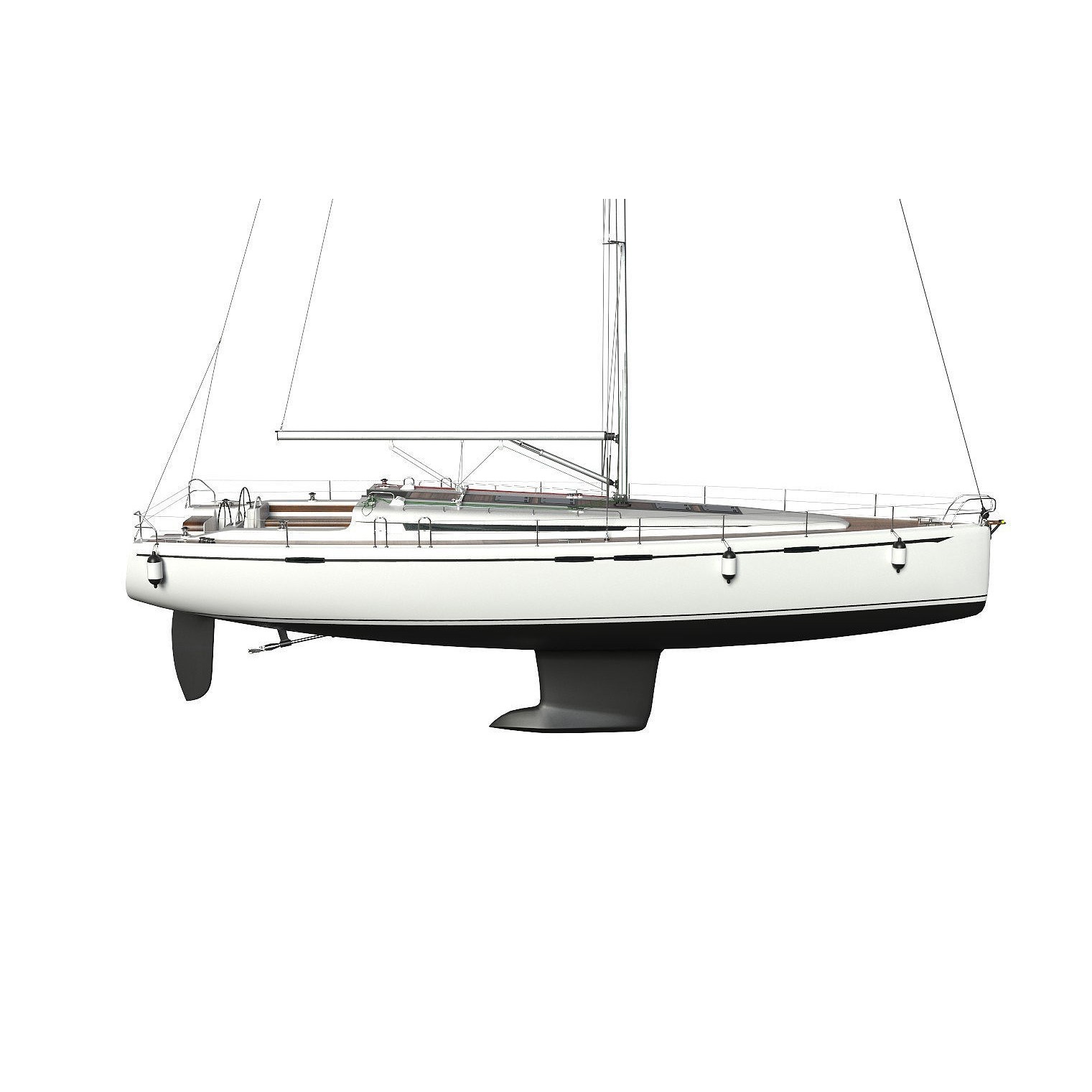 Sailboat - Game-Ready 3D Model - View 7