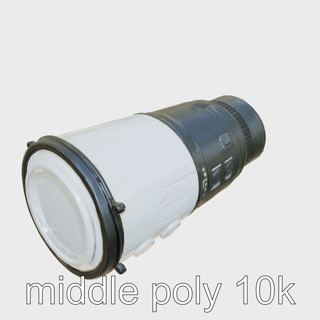 Black Cryogenic Capsule 3D Model – Low Poly PBR Game Asset, FBX - View 11