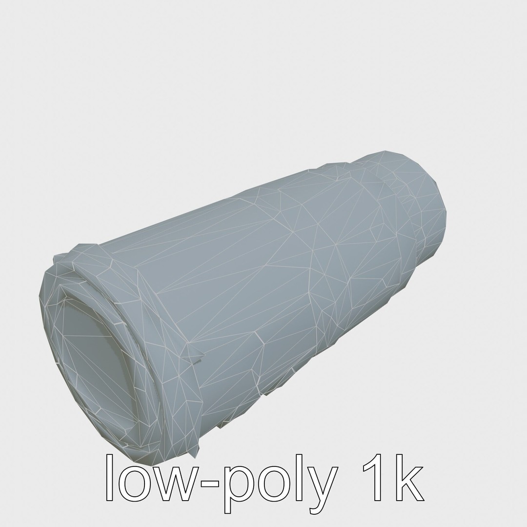 Black Cryogenic Capsule 3D Model – Low Poly PBR Game Asset, FBX - View 23