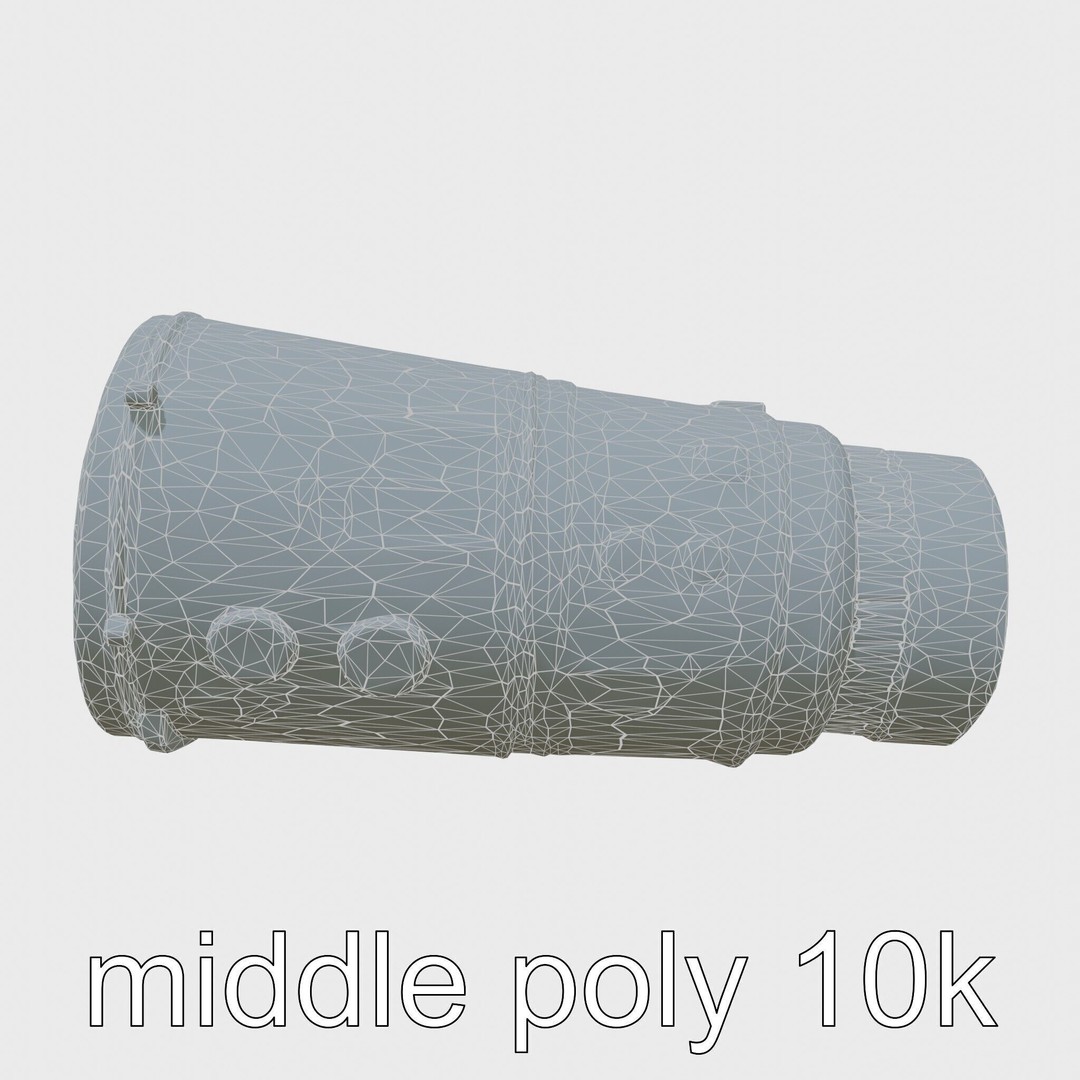 Black Cryogenic Capsule 3D Model – Low Poly PBR Game Asset, FBX - View 28