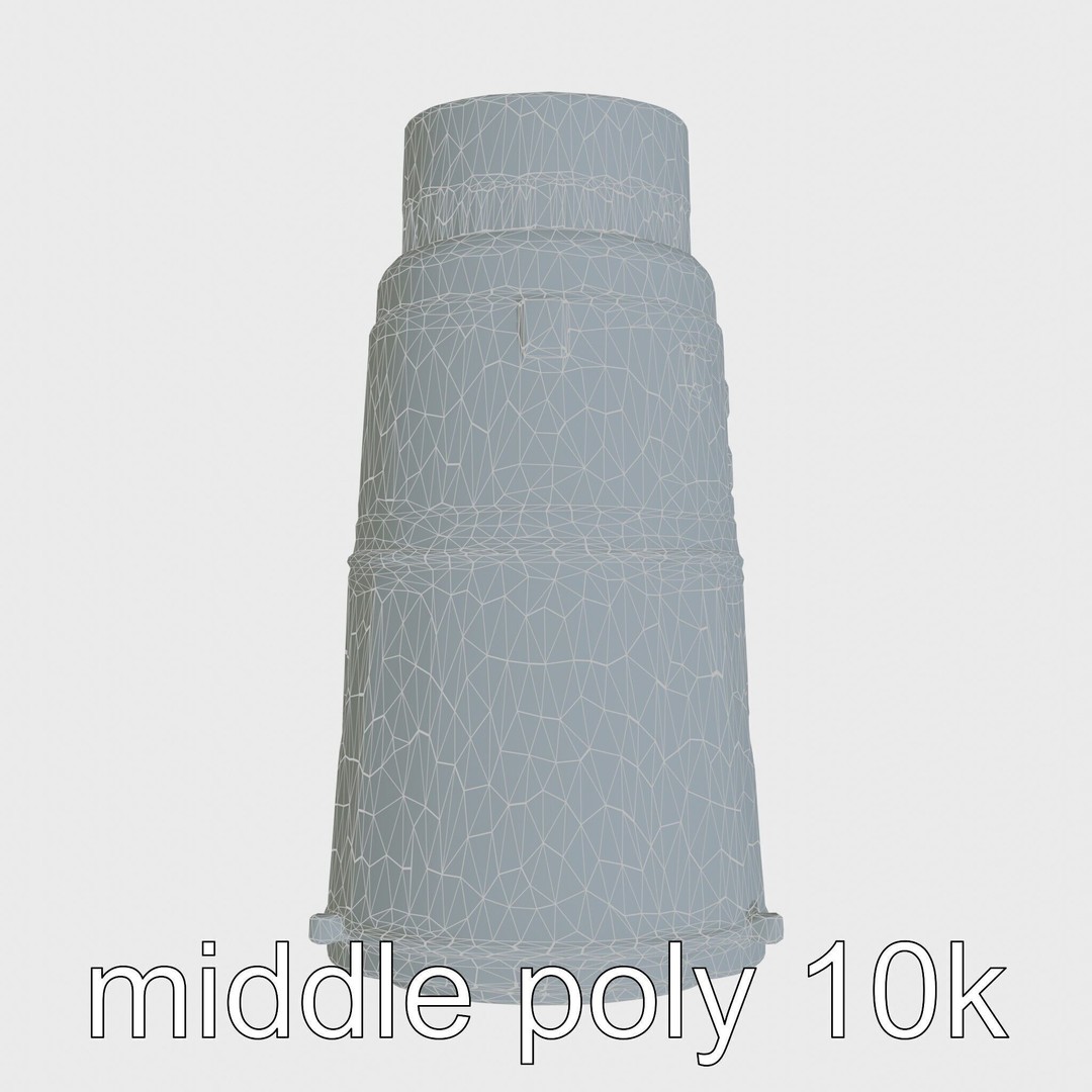 Black Cryogenic Capsule 3D Model – Low Poly PBR Game Asset, FBX - View 31