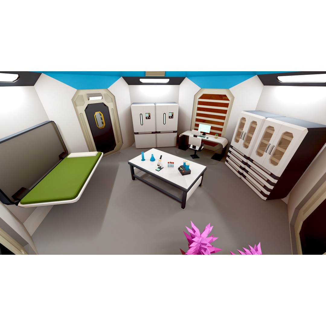 Mars Colony 3D Model – Low Poly Asset Pack for Games and Animation - View 12