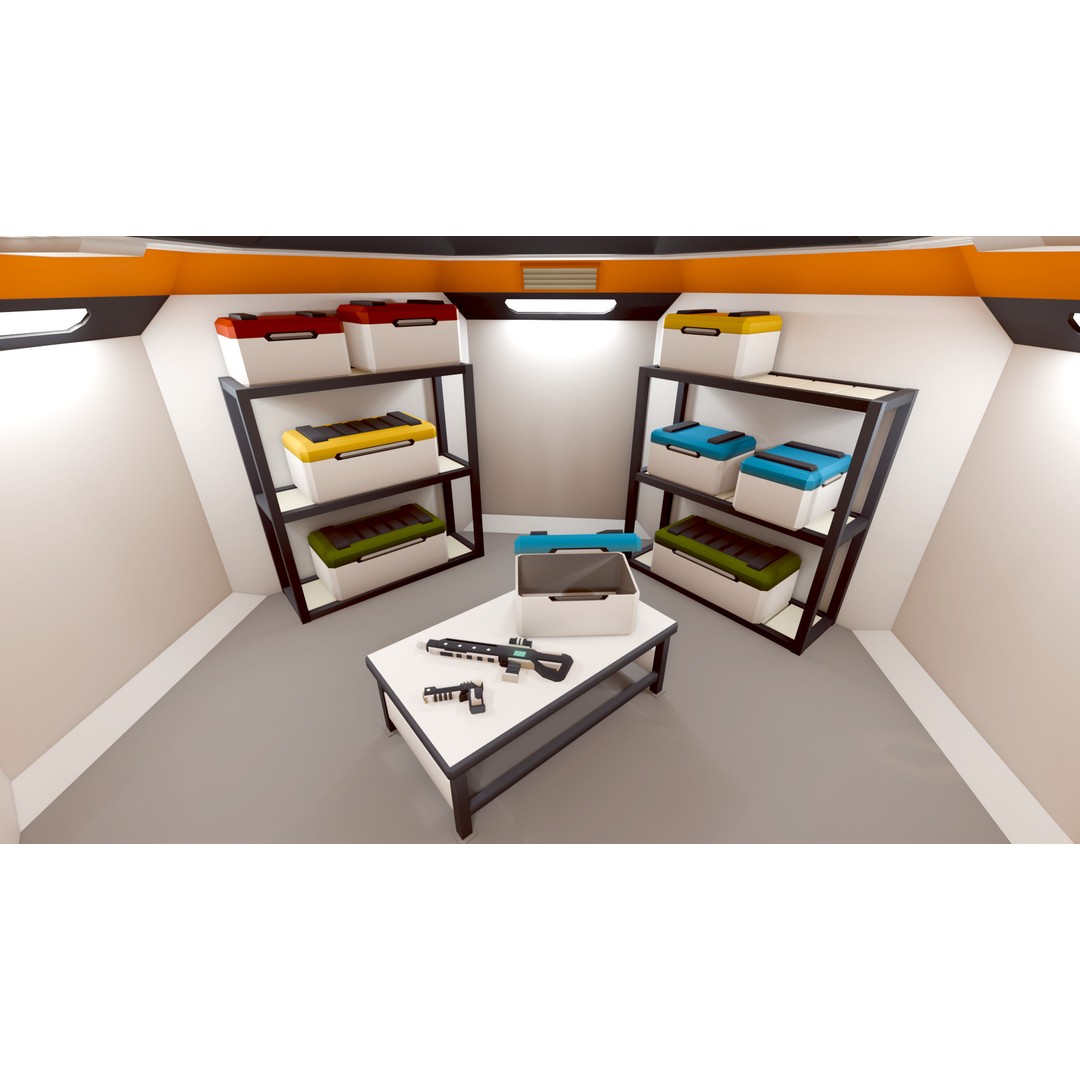 Mars Colony 3D Model – Low Poly Asset Pack for Games and Animation - View 13